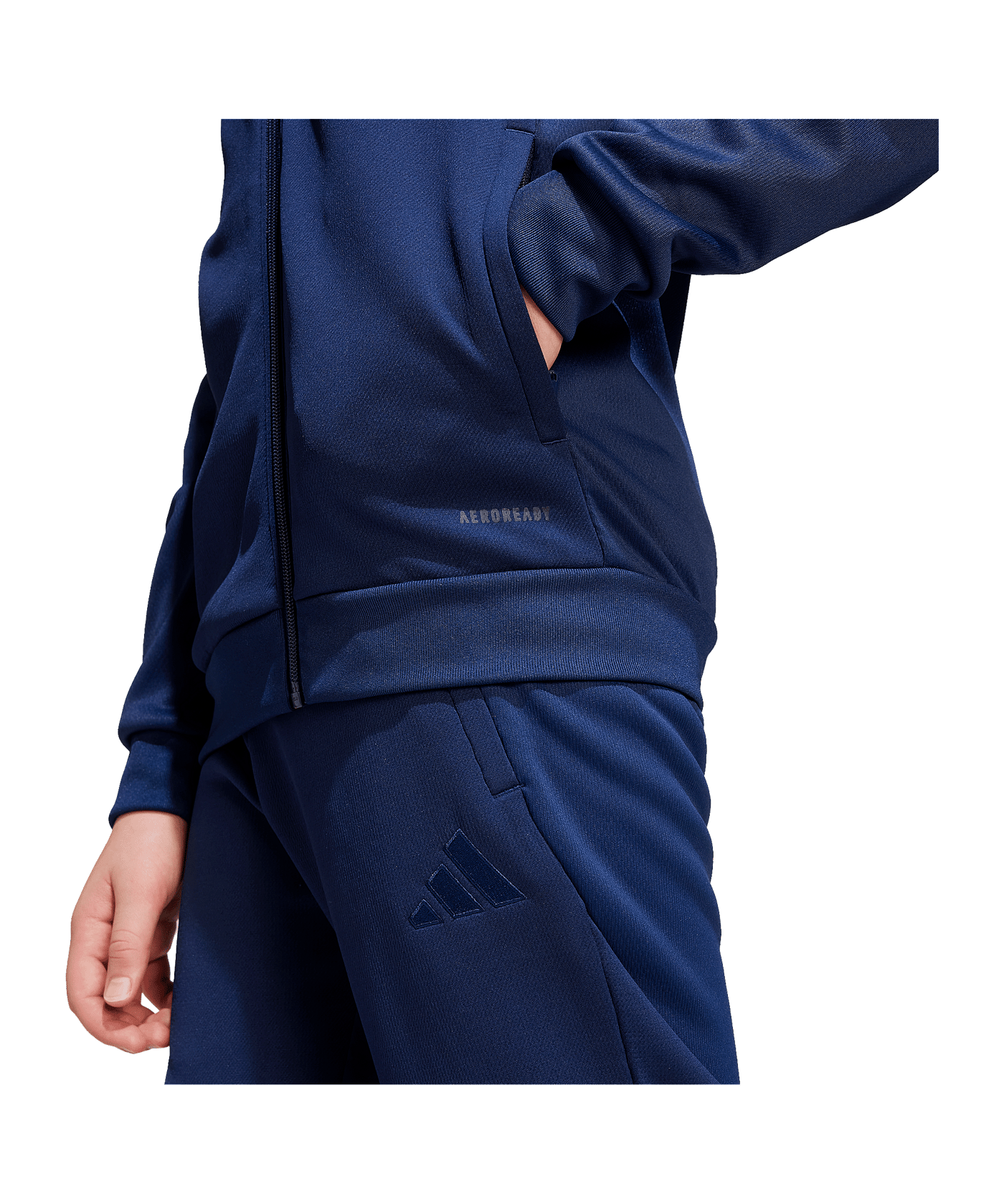 adidas Tiro 25 Kapuzenjacke Kids Blau - blau