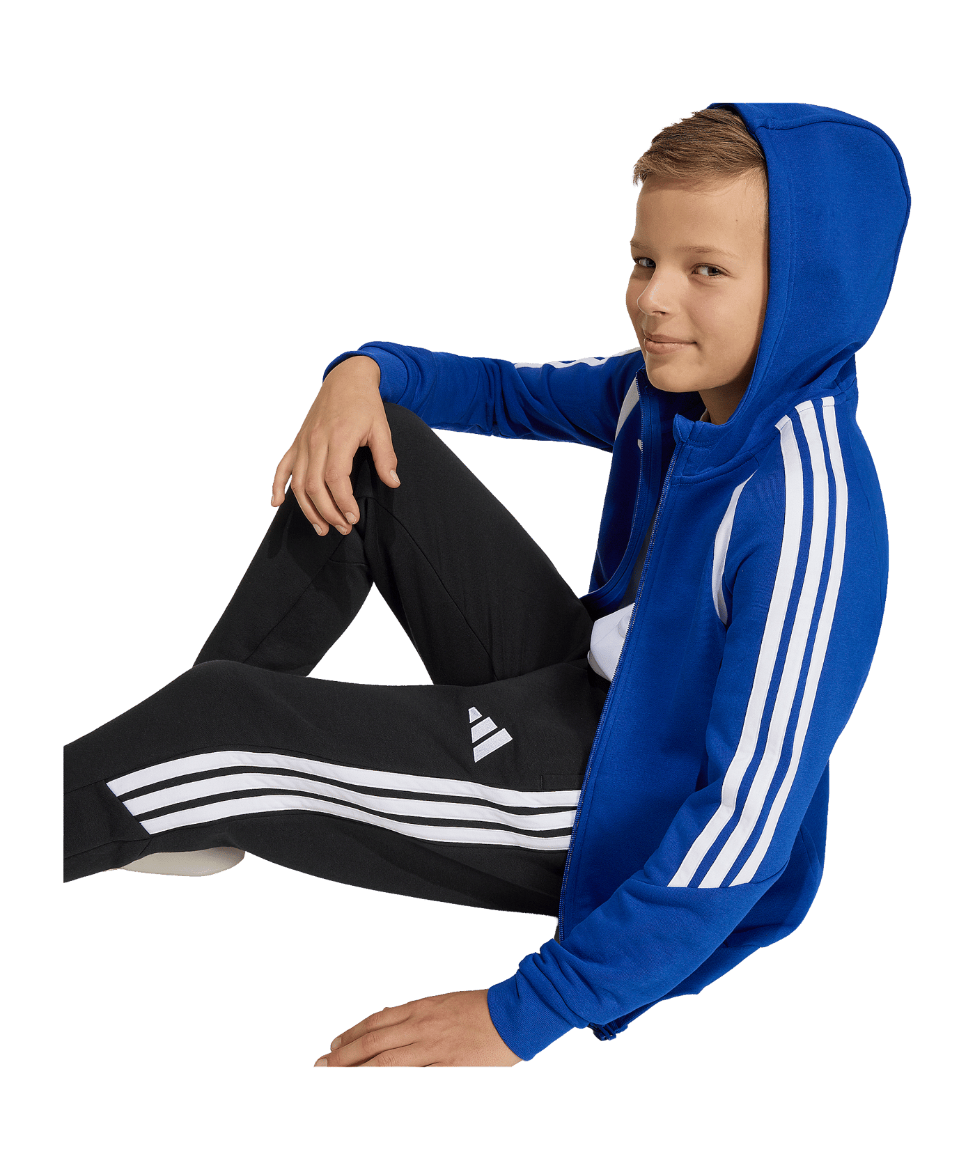 adidas Tiro 26 League Kapuzenjacke Kids Blau - blau