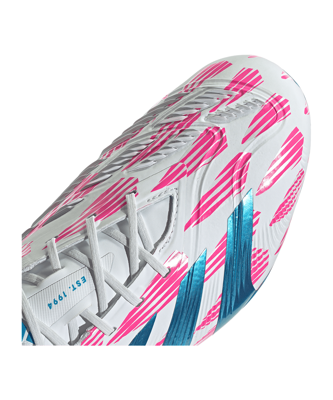 adidas Predator Elite FG Reemergence Weiss Blau - weiss