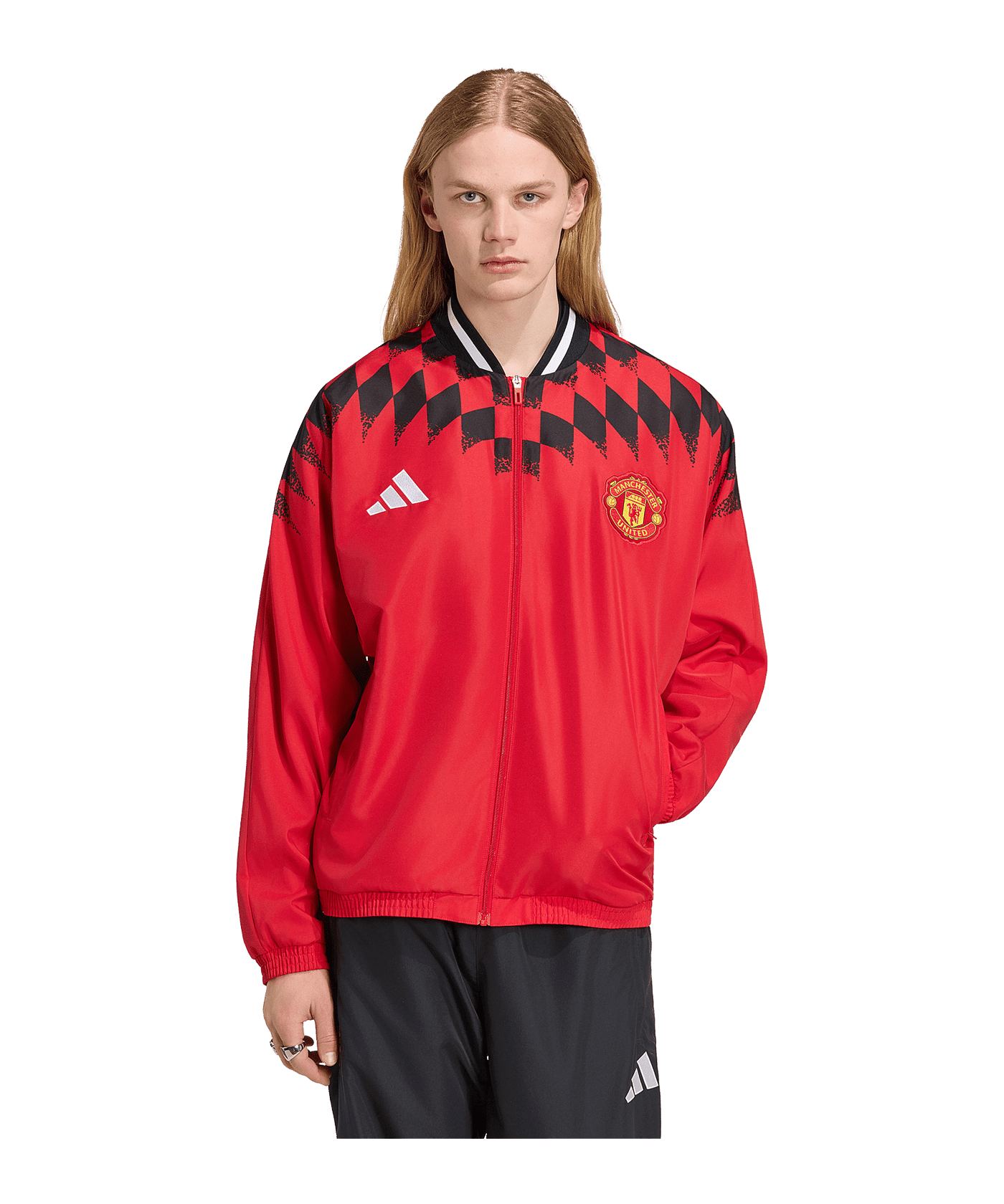 adidas Manchester United Stadium Jacke Rot - rot