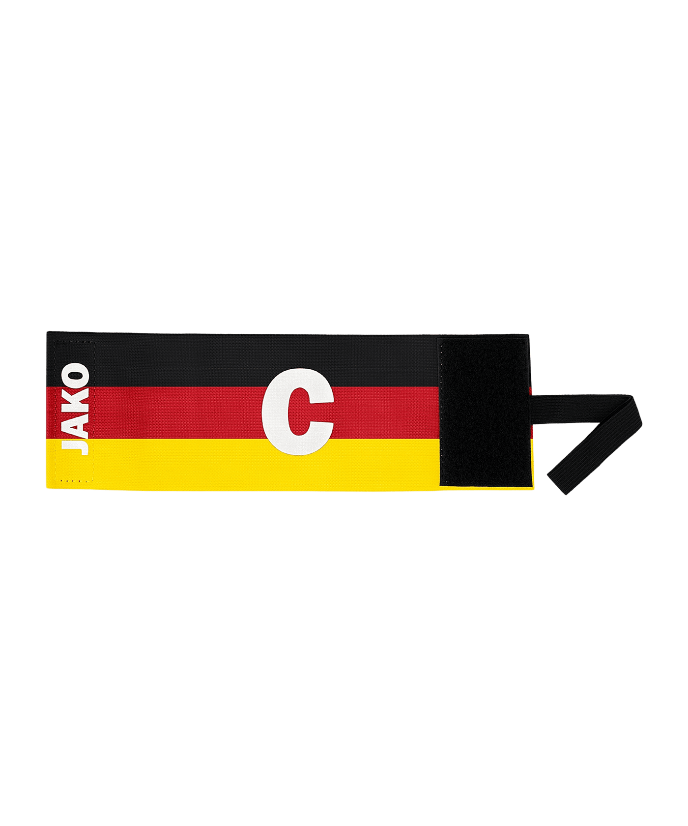 JAKO Kapitänsbinde Schwarz Rot Gold F764 - schwarz