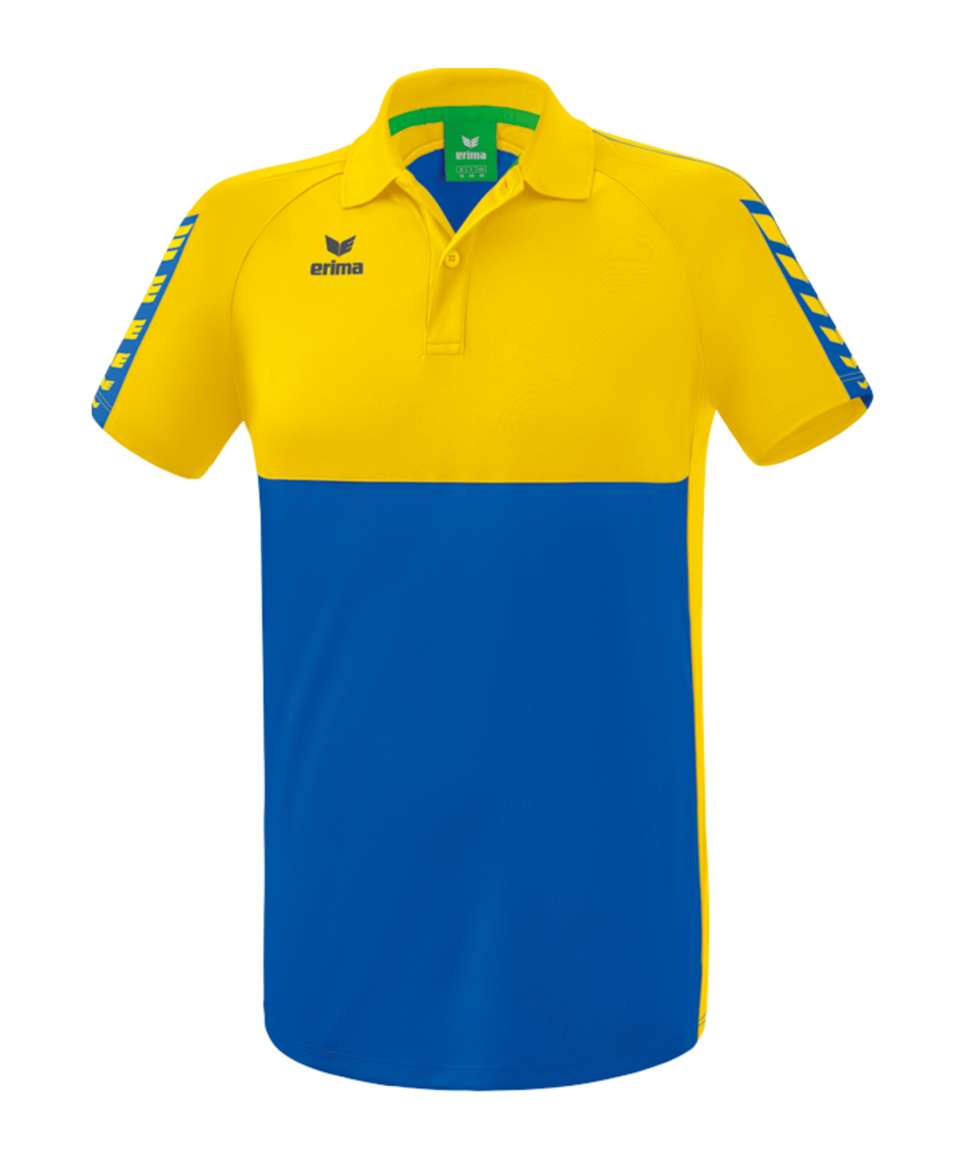 Erima SIX WINGS Poloshirt Blau Gelb - blau