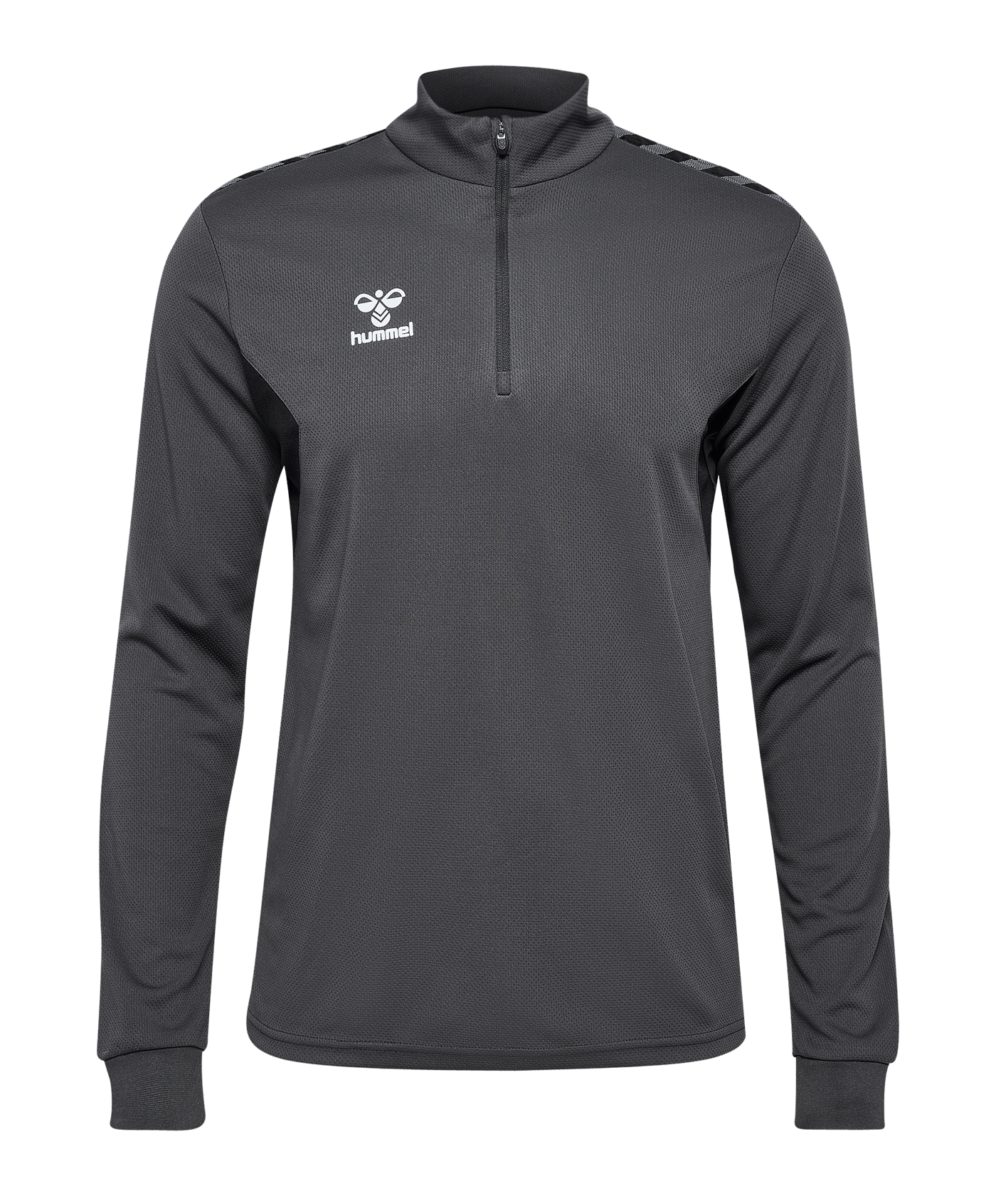 Hummel Authentic HalfZip Sweatshirt Grau F1525 - grau