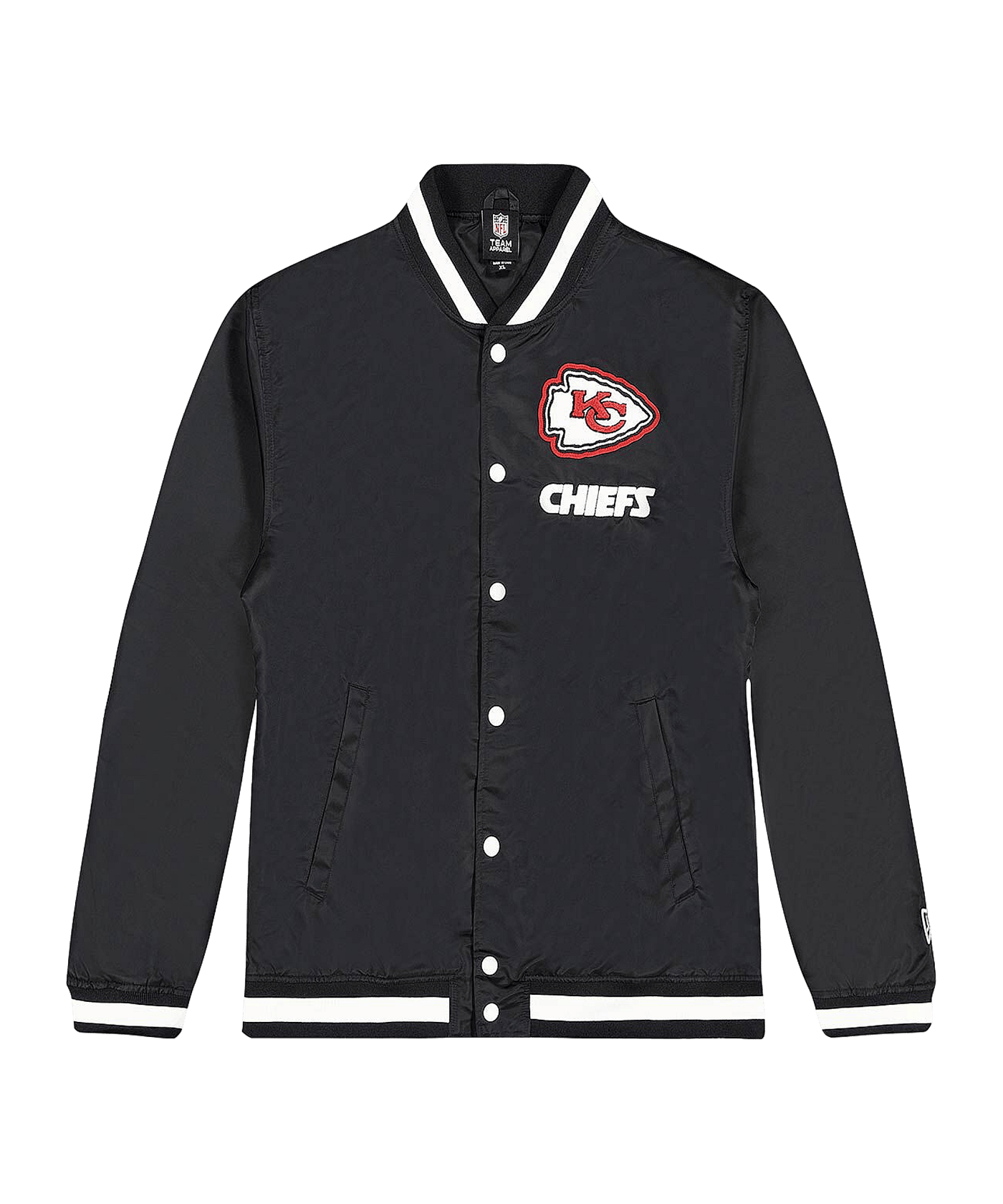 New Era Kansas City Chiefs Varsity Jacke Schwarz - schwarz