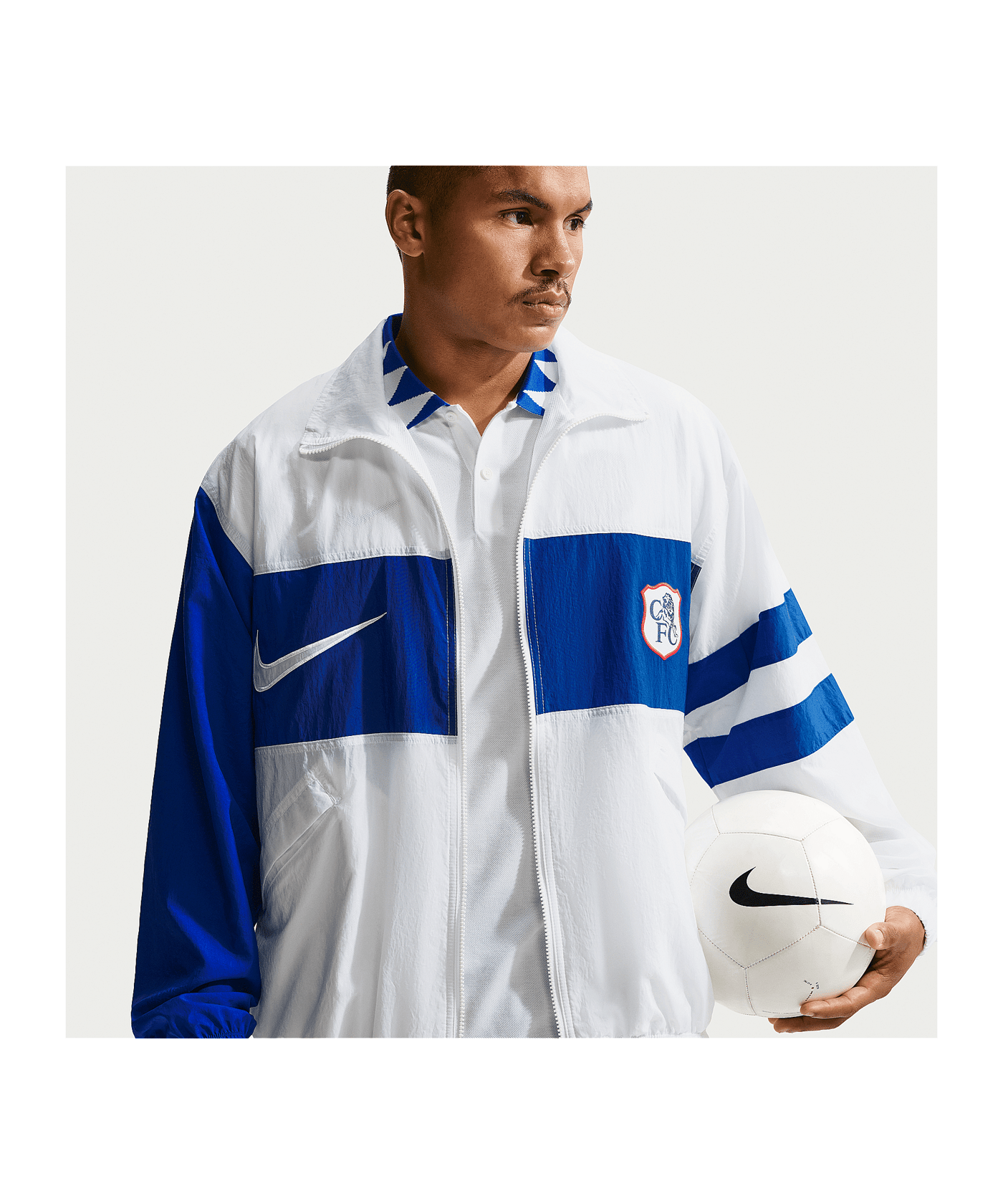 Nike FC Chelsea London Repel I96 Track Jacke Weiß F100 - weiss