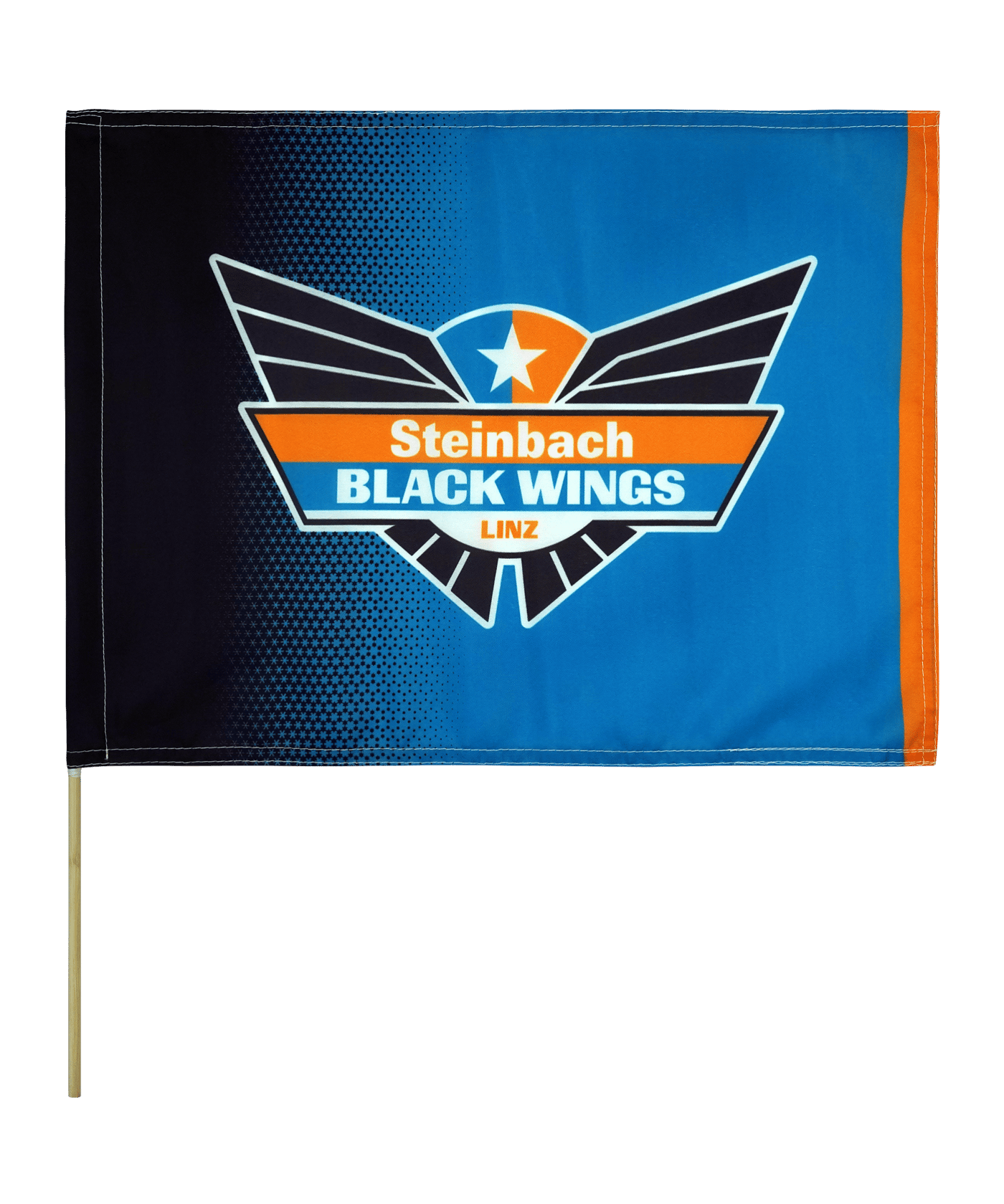 Black Wings Classic Fahne 30x40 Schwarz - schwarz