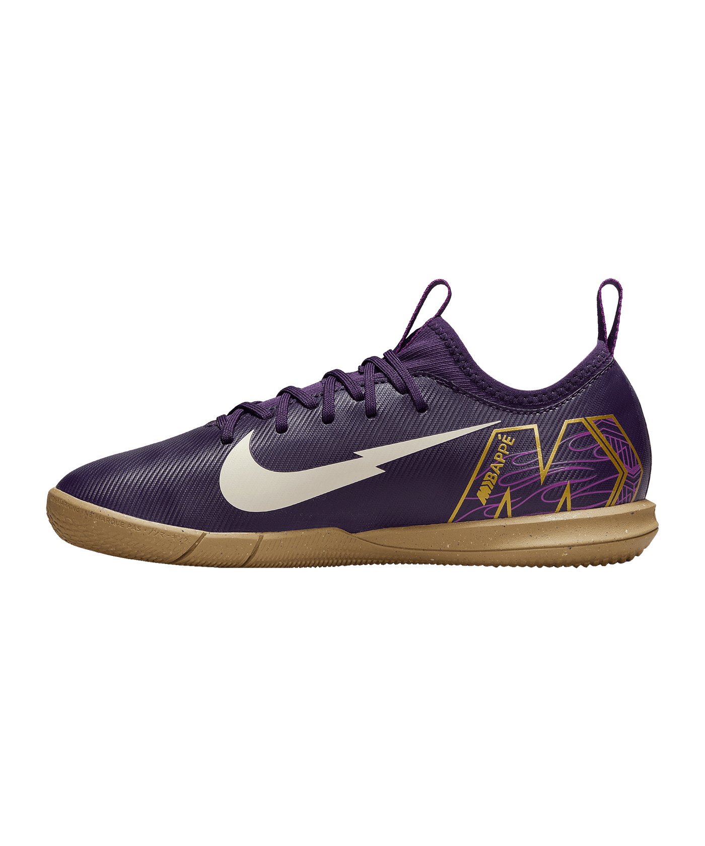 Nike Jr Air Zoom Mercurial Vapor XVI Academy IN Kylian Mbappe Signature Kids Lila F500 - lila