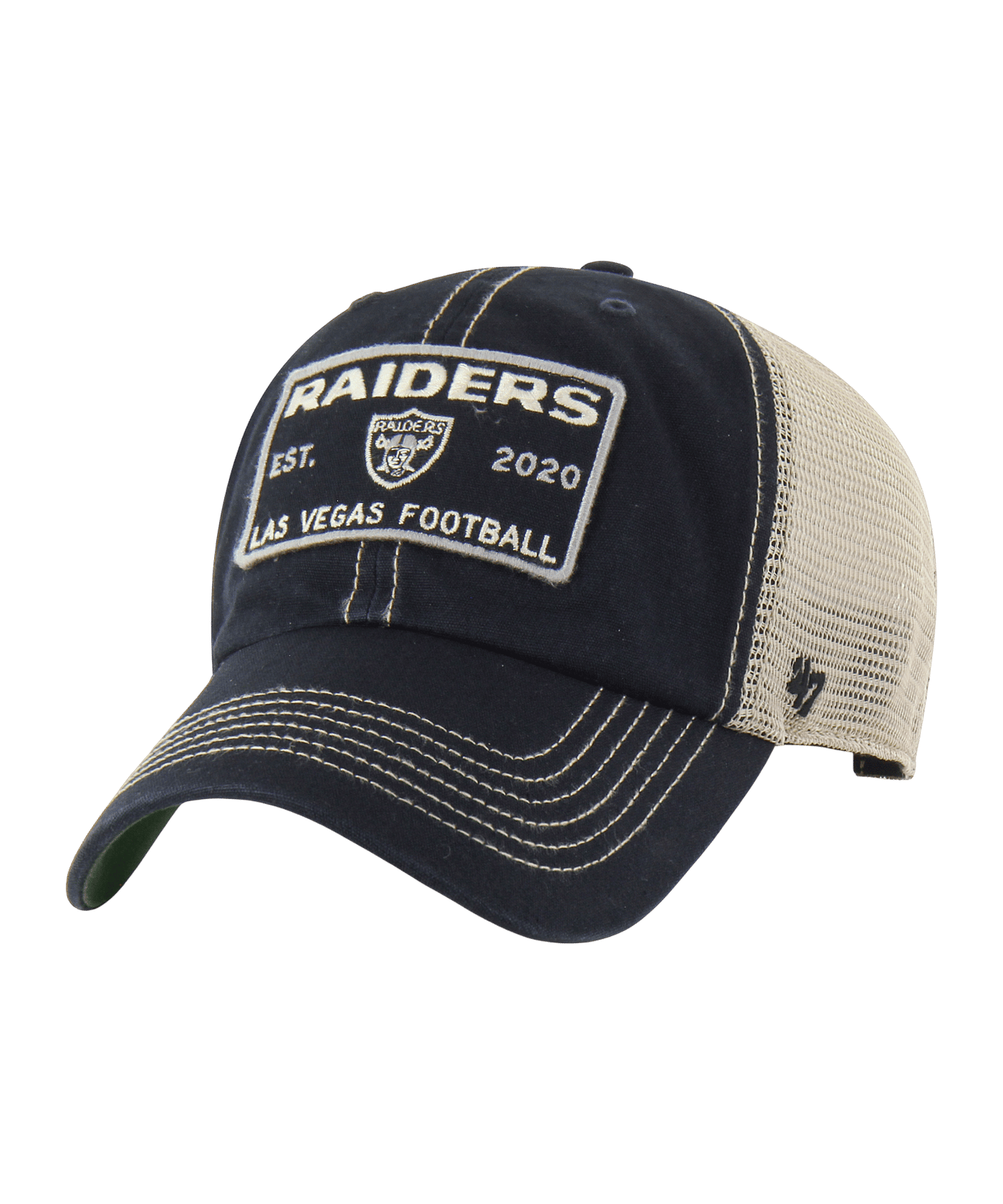 '47 Brand NFL Las Vegas Raiders Wabash ’47 CLEAN UP Cap Schwarz - schwarz