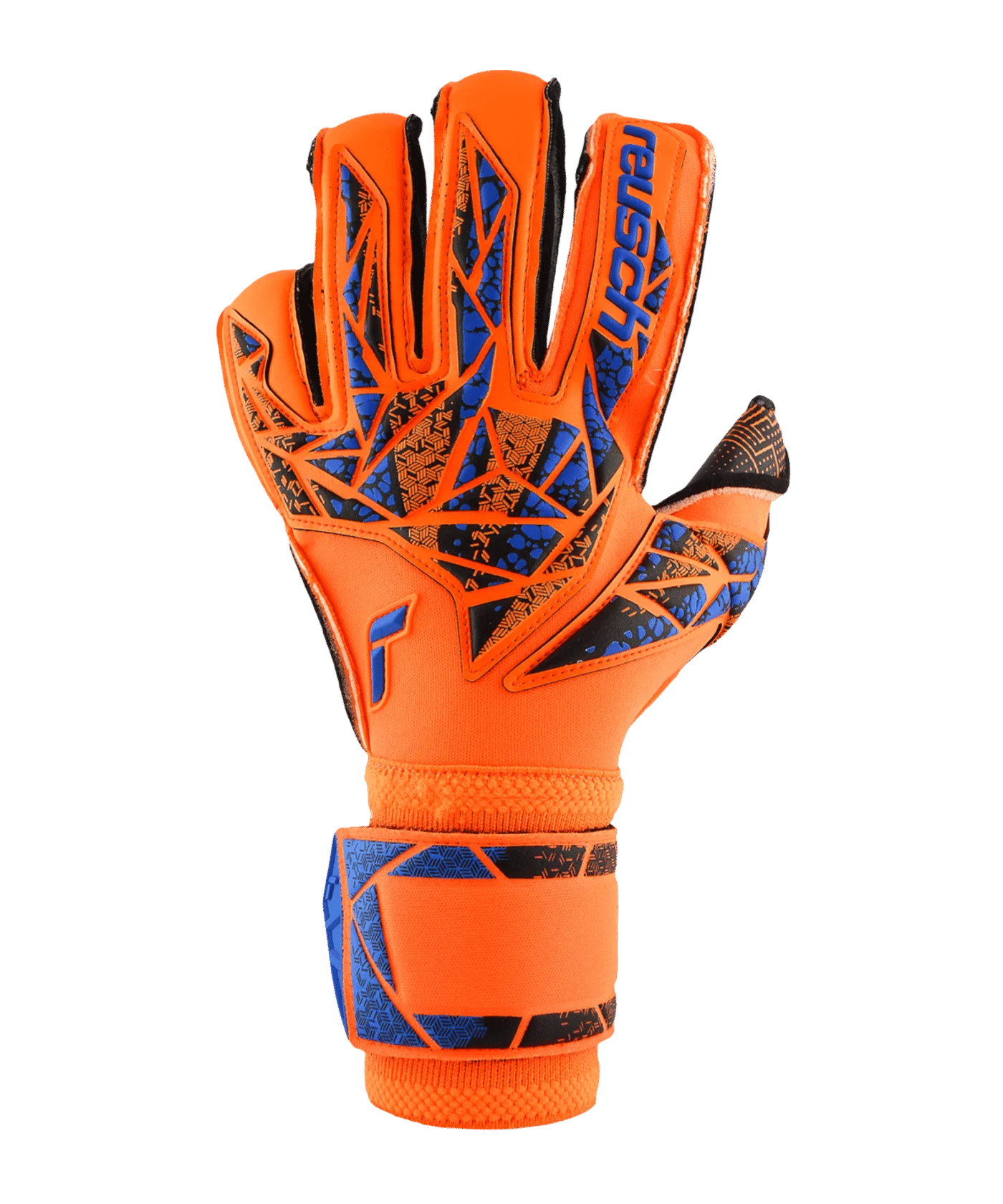 Reusch Attrakt Gold X Evolution GluePrint TW-Handschuhe Orange Blau Schwarz F2211 - orange