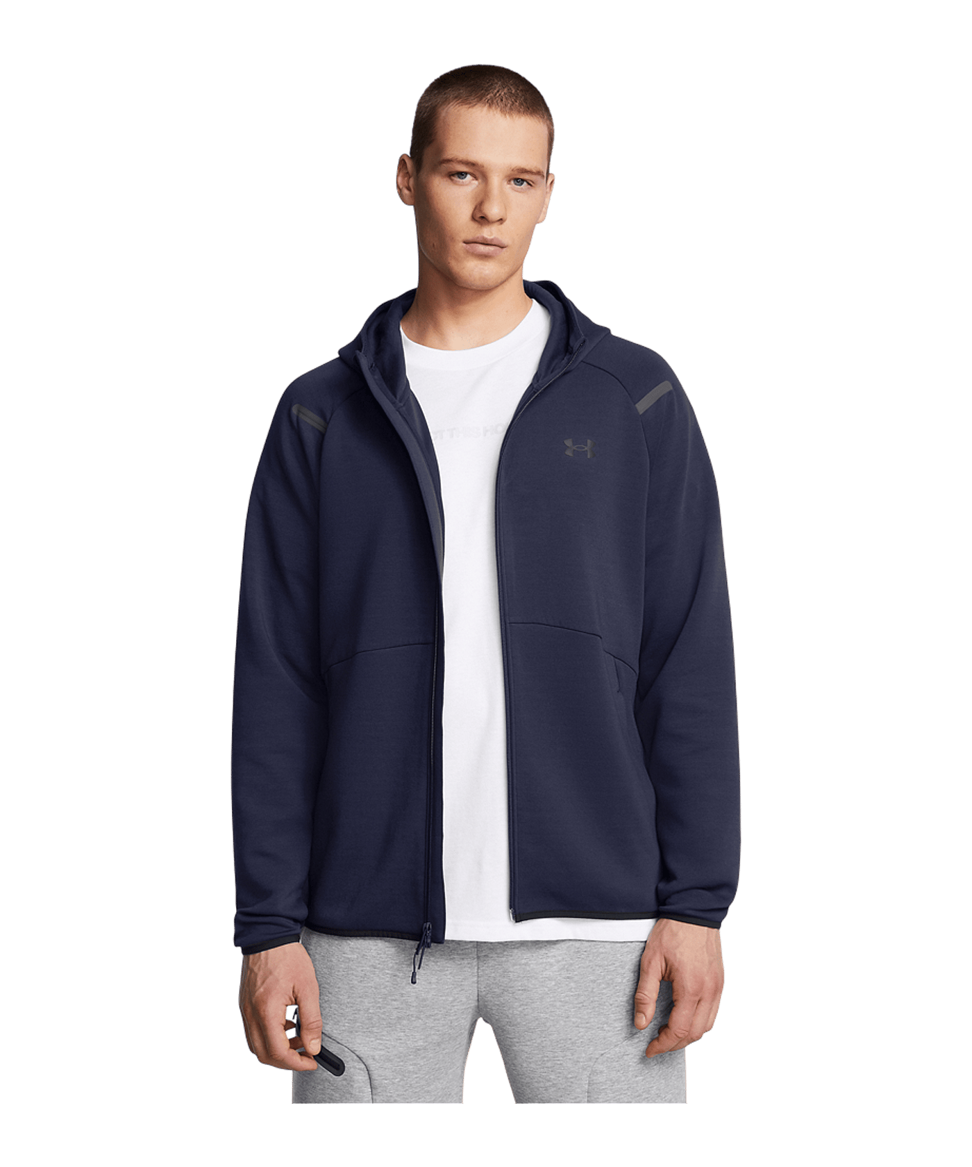 Under Armour Unstoppable Fleece Kapuzenjacke Blau - blau