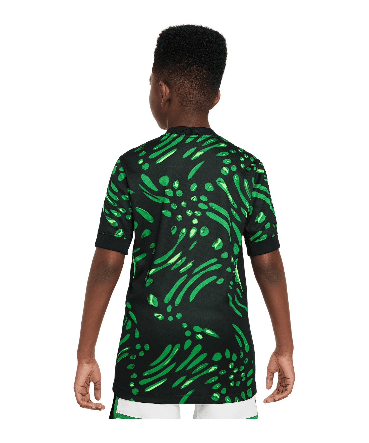 Nike Nigeria Trikot Away 2024 Kids Schwarz F010 - grau