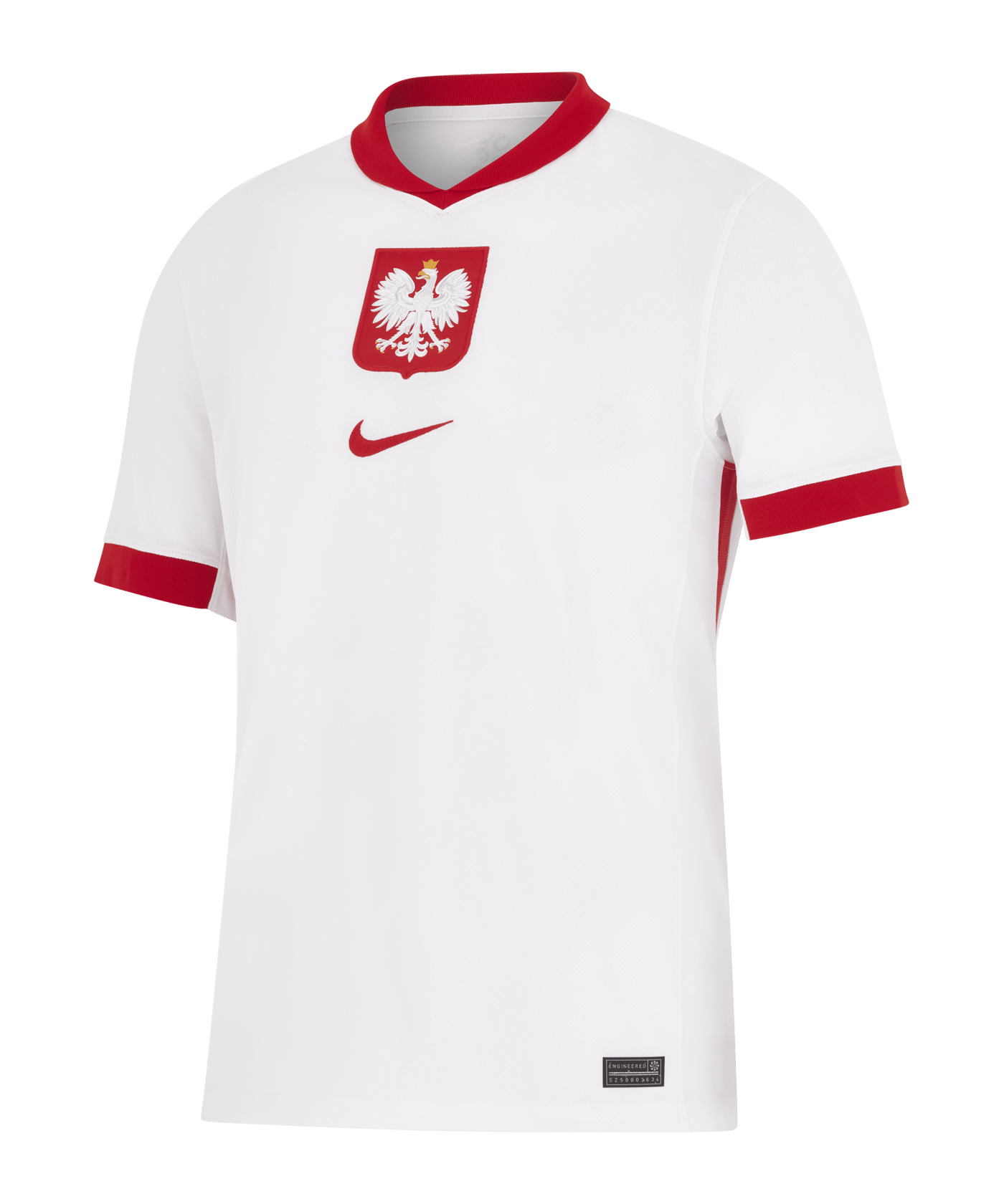 Nike Polen Trikot Home Weiss Rot F100 - weiss