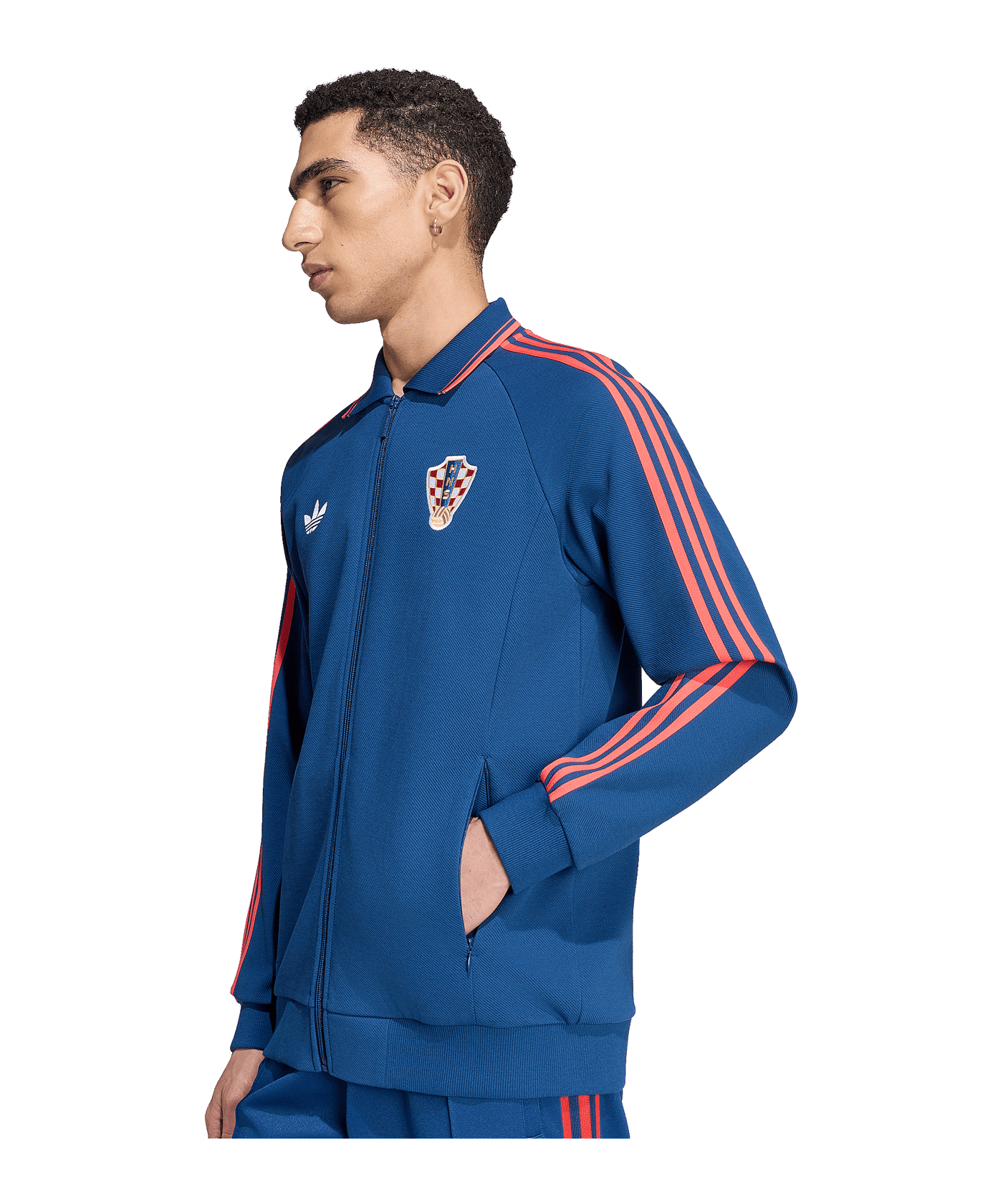adidas Kroatien Anthem Jacke Blau - blau