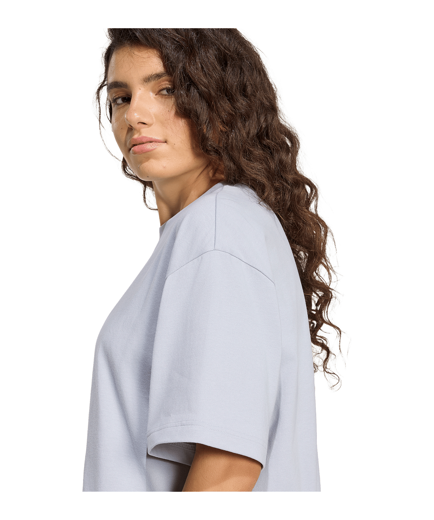 adidas Essentials Boyfriend T-Shirt Damen Grau - grau