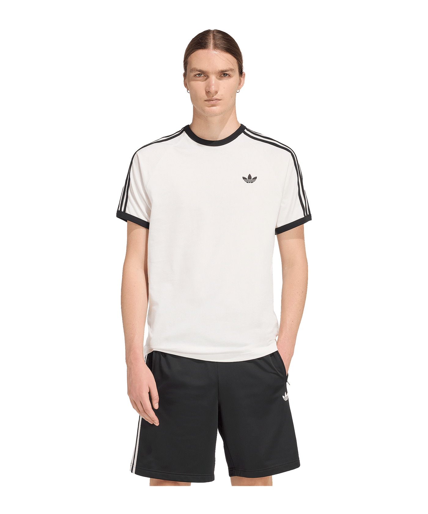 adidas Originals 3 Stripes T-Shirt Weiß - weiss