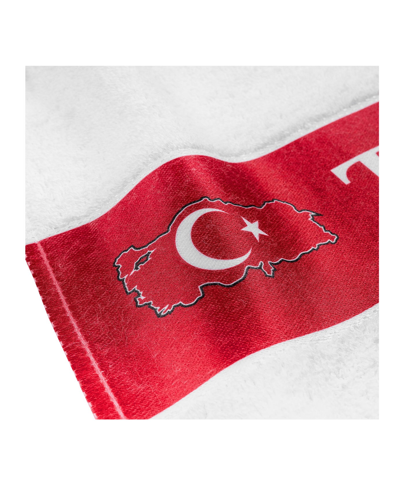 Türkei TFF Handtuch 50x100cm EM 2024 Weiss - weiss