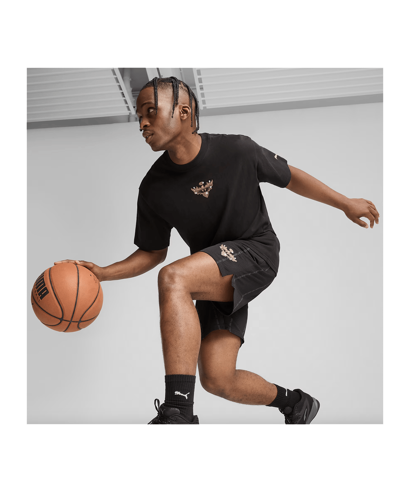 PUMA Melo Alwayz On 1 T-Shirt Schwarz F01 - schwarz