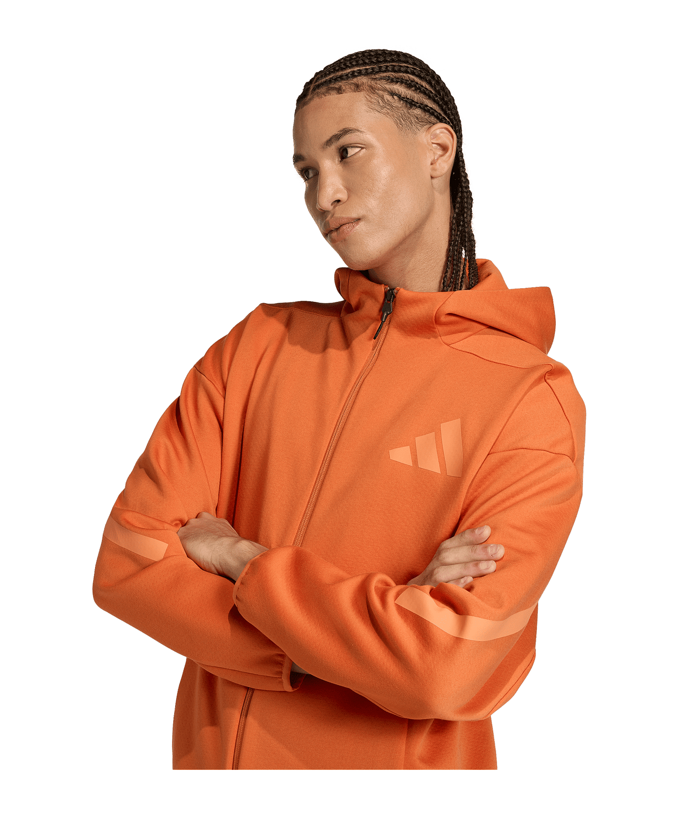 adidas Z.N.E Track Kapuzenjacke Orange - orange