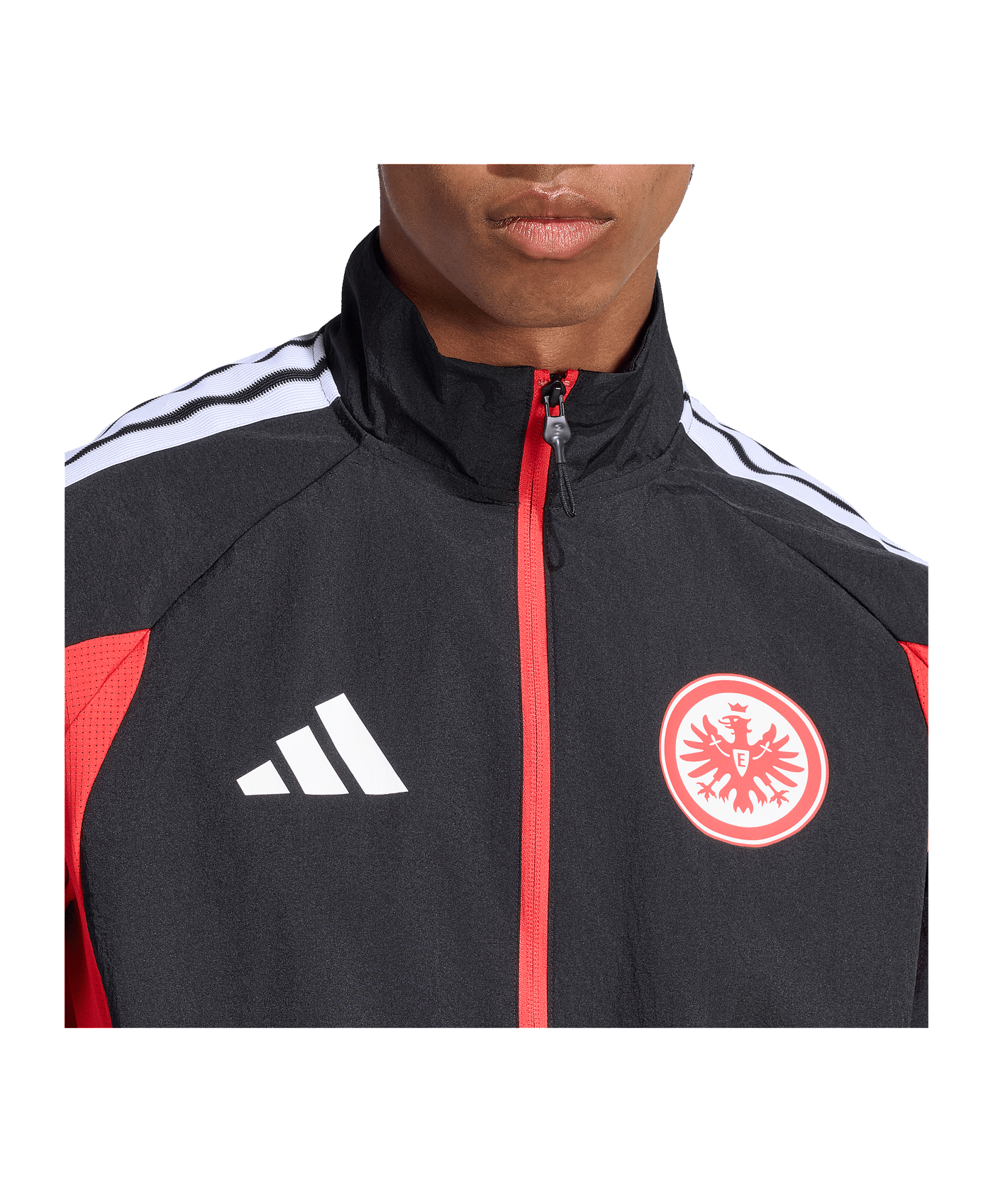 adidas Eintracht Frankfurt Anthem Jacke Schwarz - schwarz