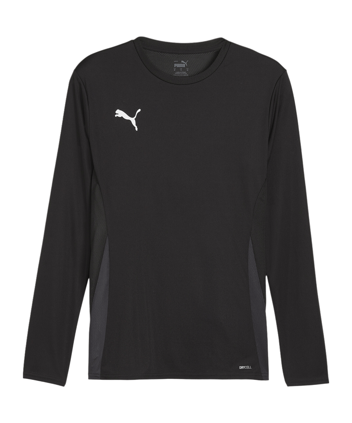 PUMA teamGOAL Trikot Langarm Schwarz Weiss F03 - schwarz