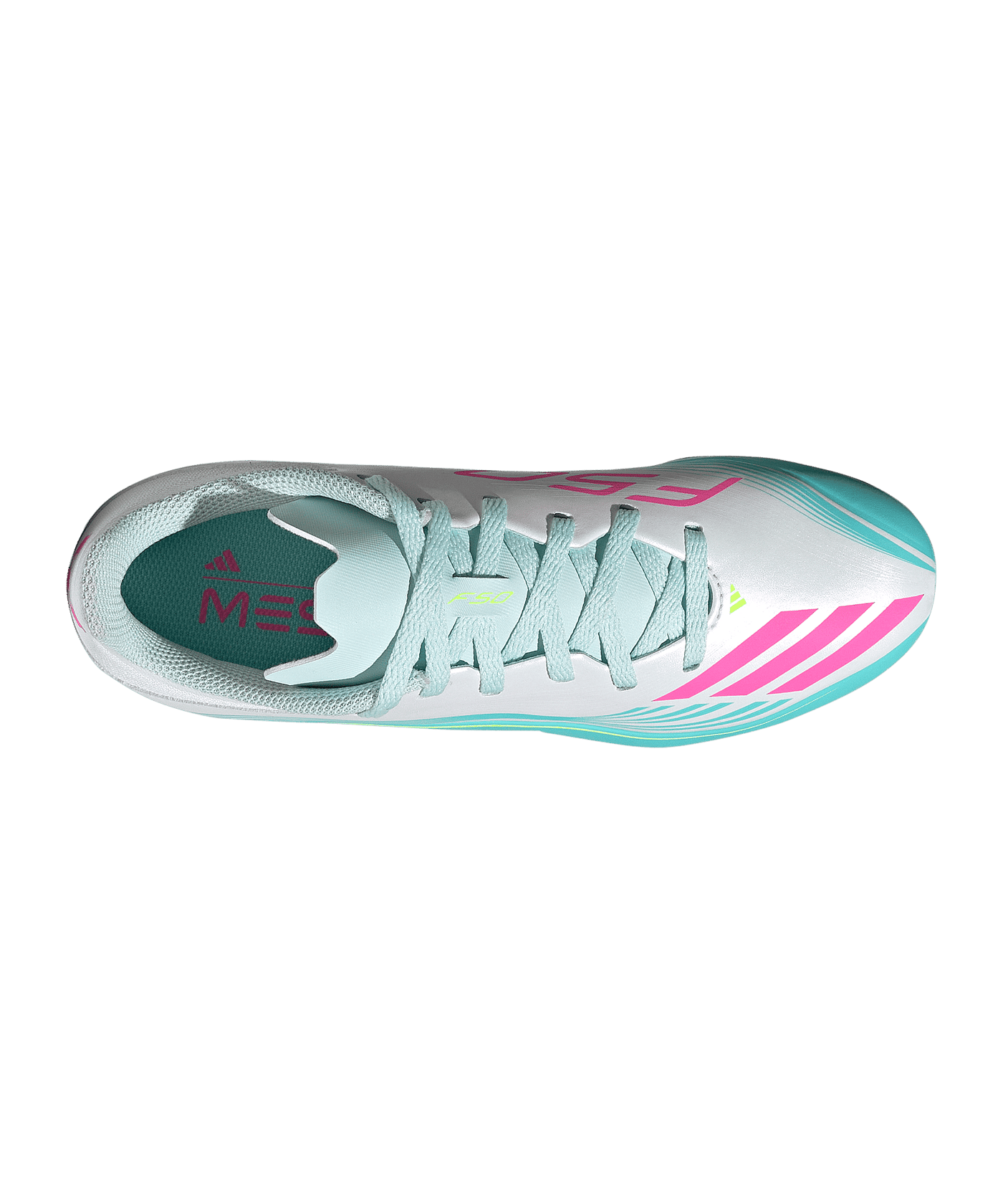 adidas F50 League FG/MG Messi Aurora Radiante Kids Weiß - weiss