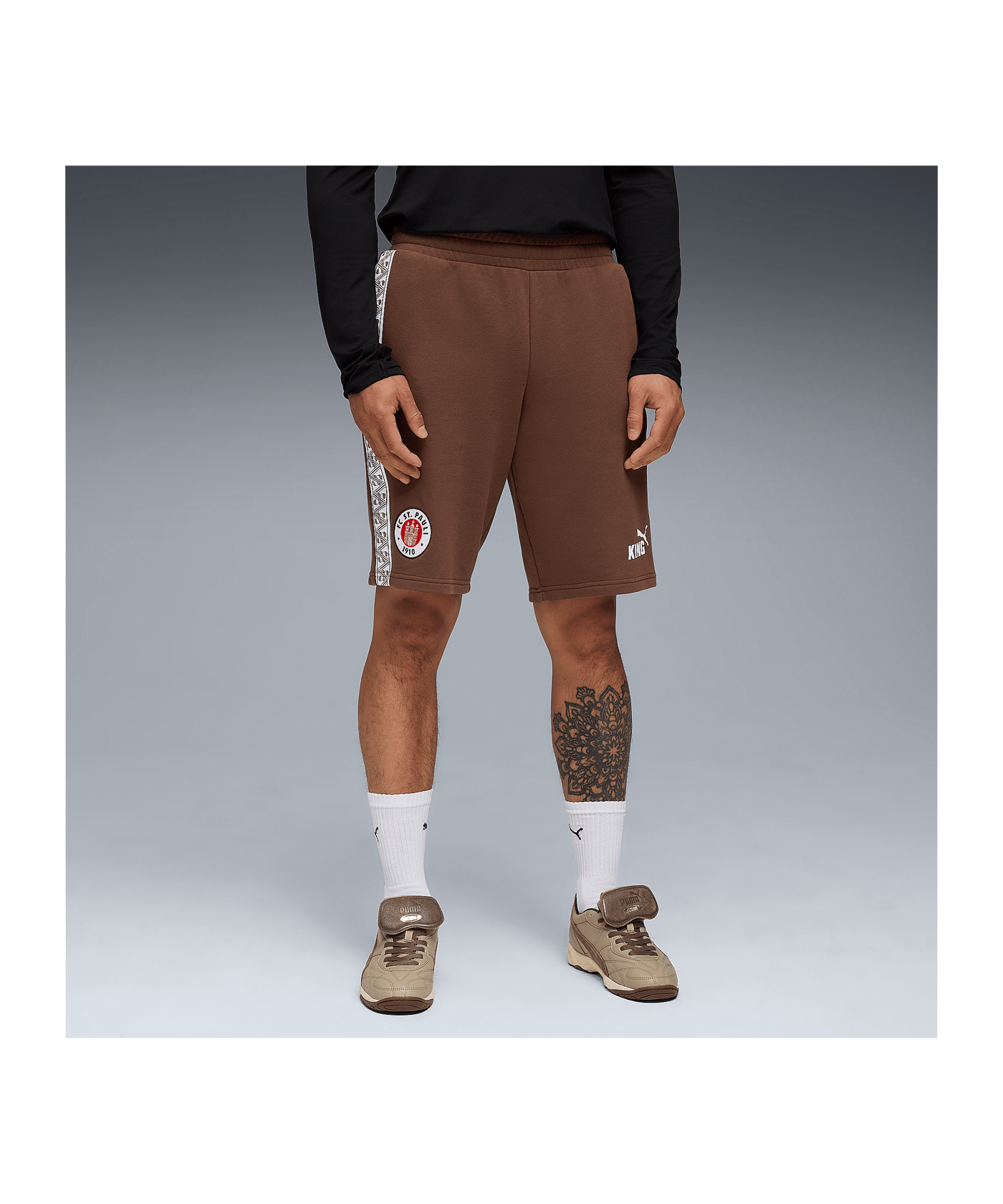 PUMA FC St. Pauli King Sweat Short Braun F01 - braun