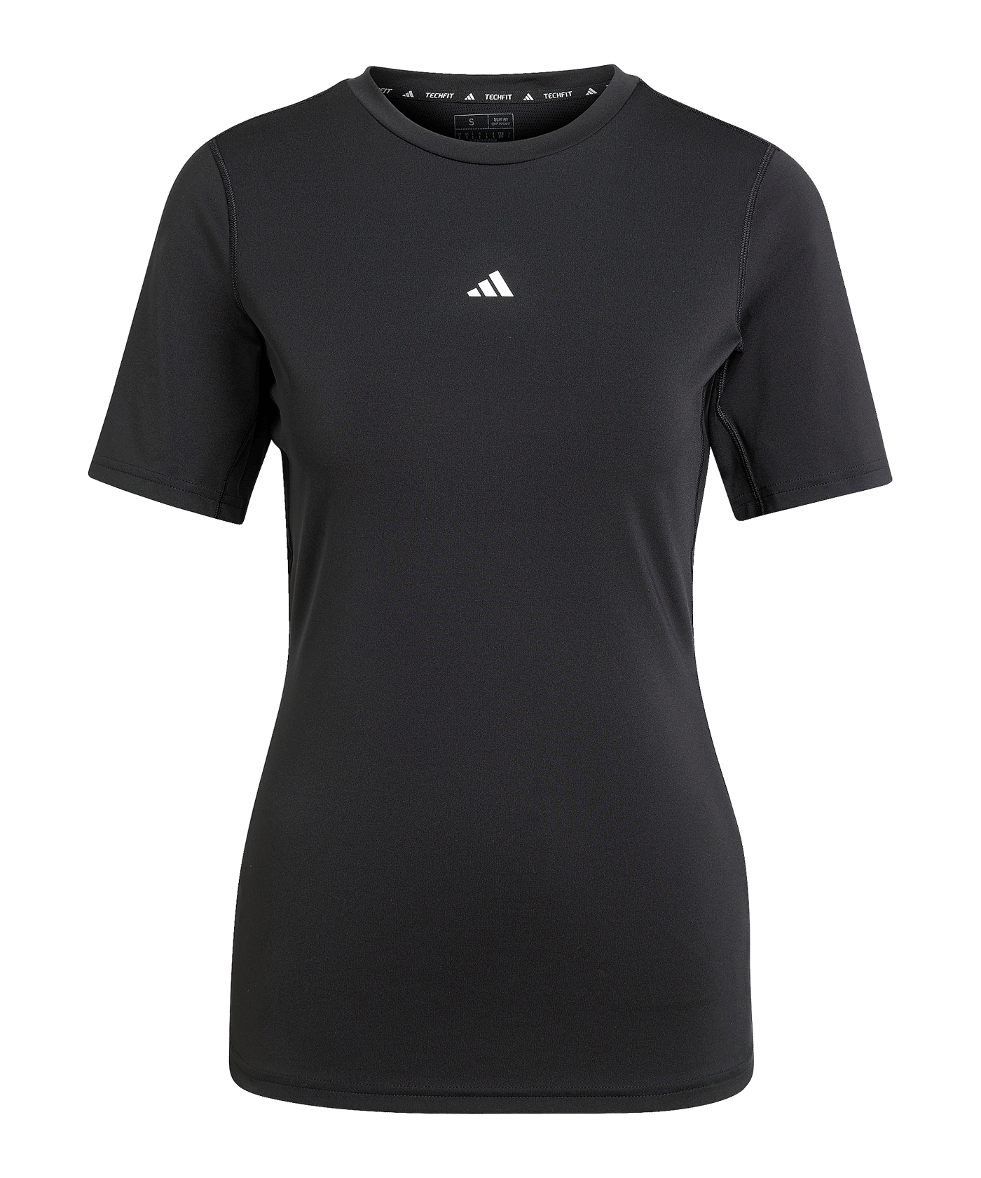 adidas TechFIT T-Shirt Damen Schwarz - schwarz