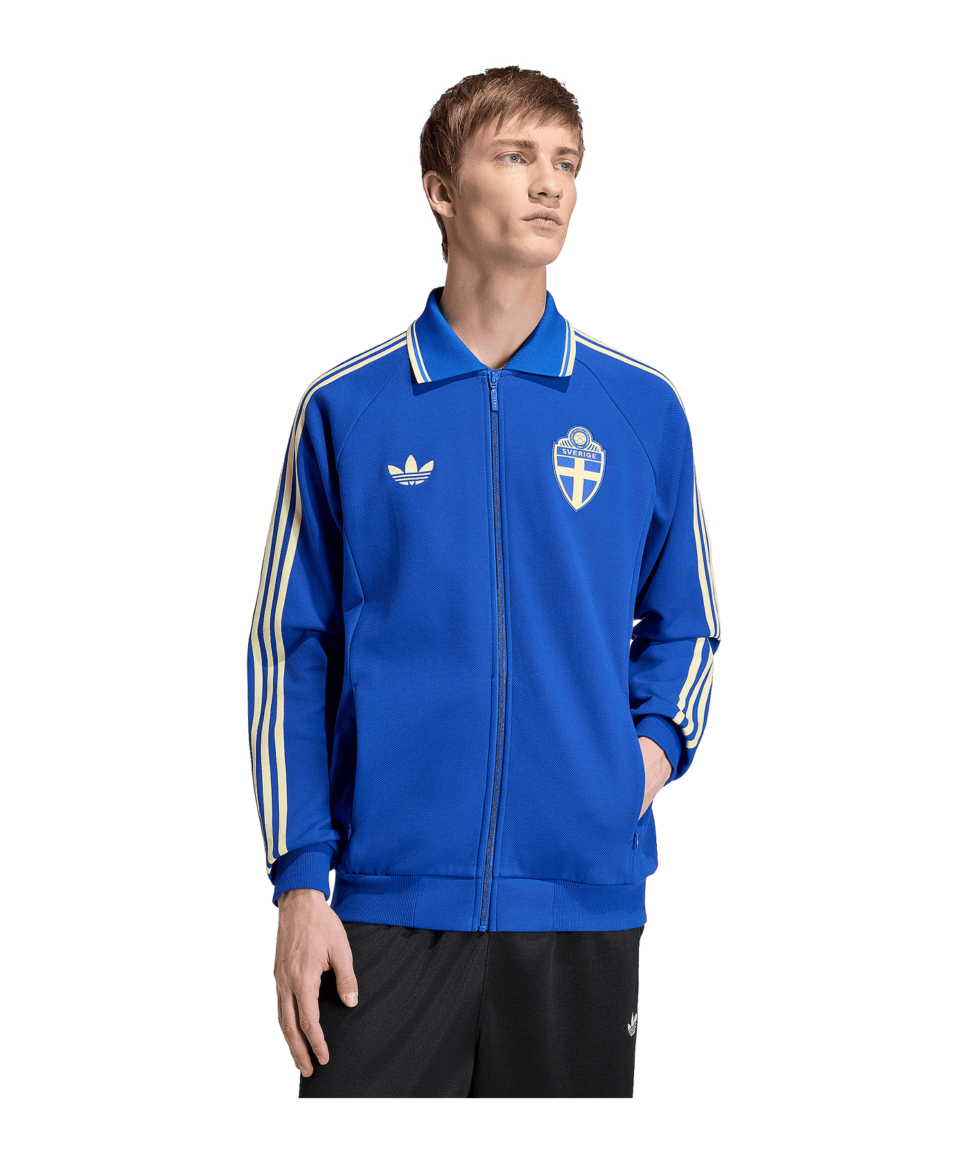 adidas SvFF Schweden Jacke Blau - blau
