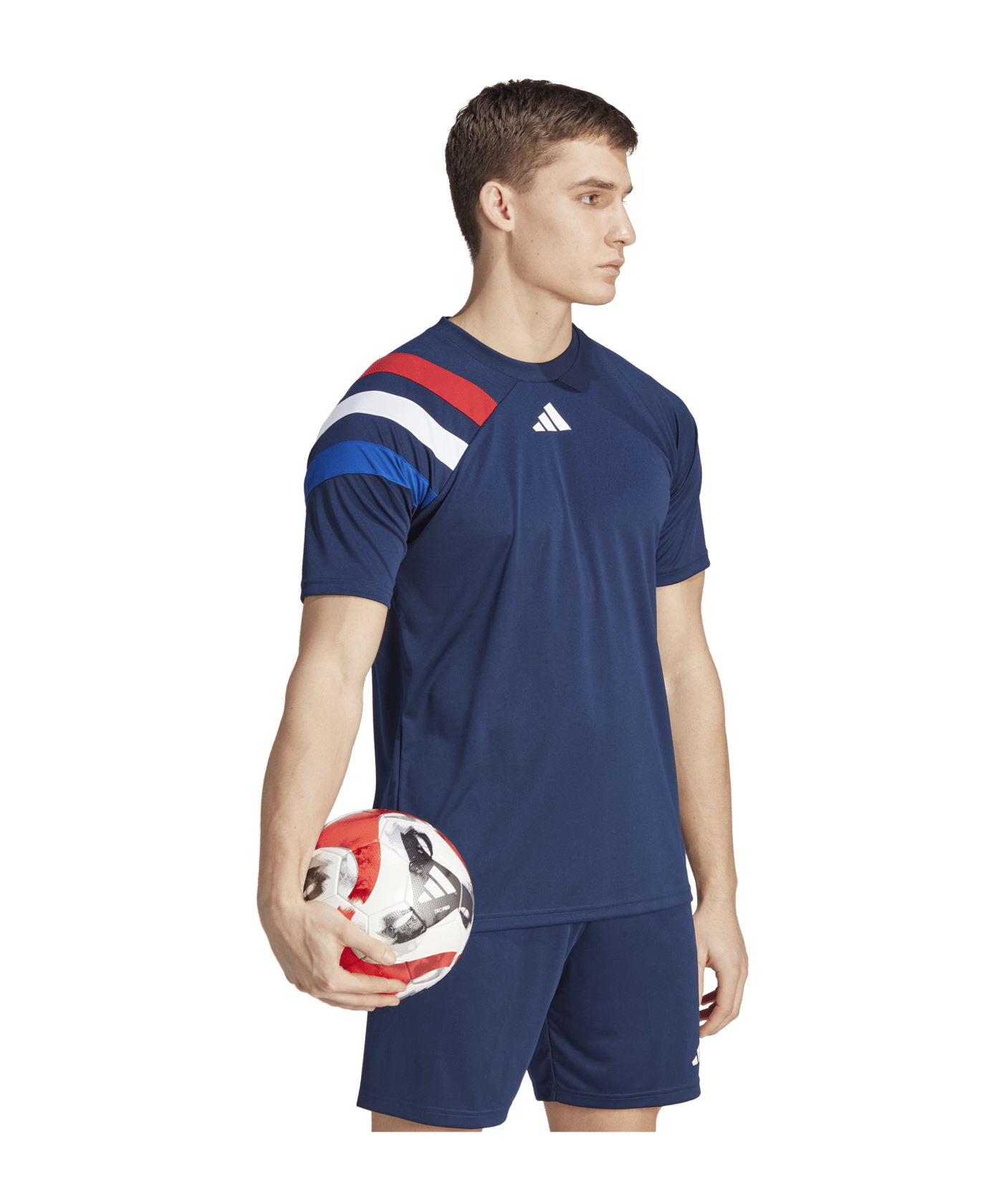adidas Fortore 23 Trikot Blau Rot Weiss - blau
