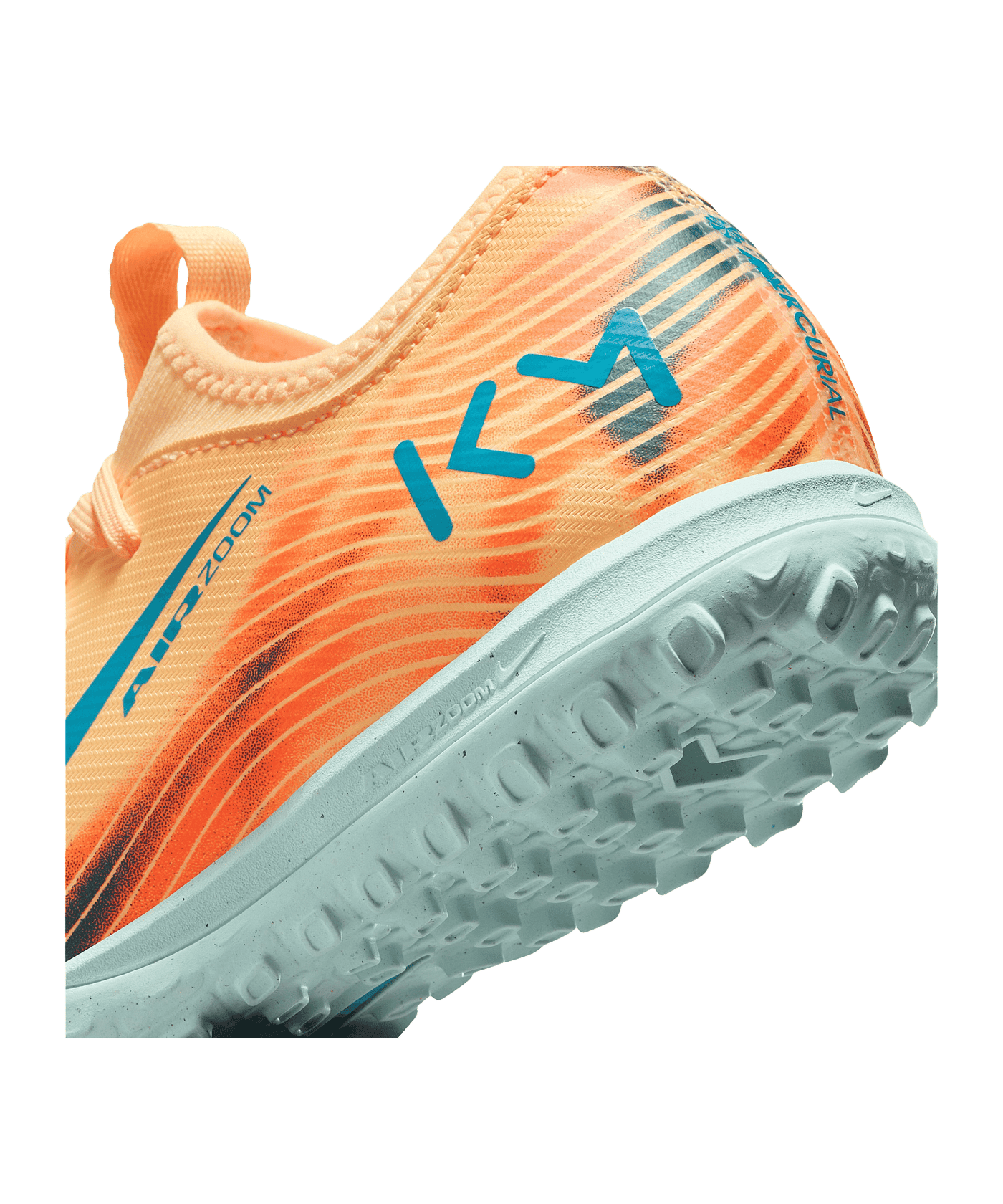 Nike Jr Air Zoom Mercurial Vapor XVI Academy TF Kylian Mbappe Signature Kids Orange F801 - orange