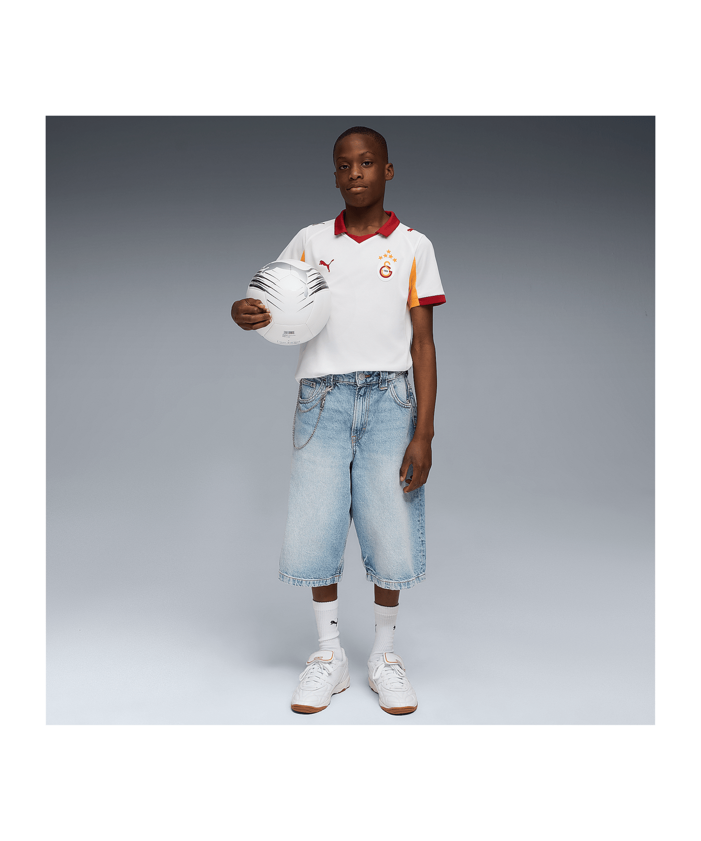 PUMA Galatasaray Istanbul Trikot Away 2025/2026 Kids Weiß F02 - weiss
