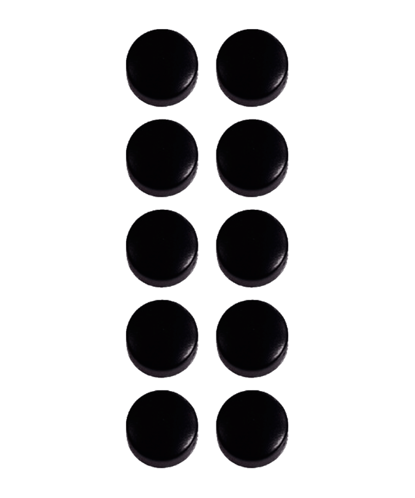 Cawila PRO Rundmagnet 10er Set 10mm Schwarz - schwarz