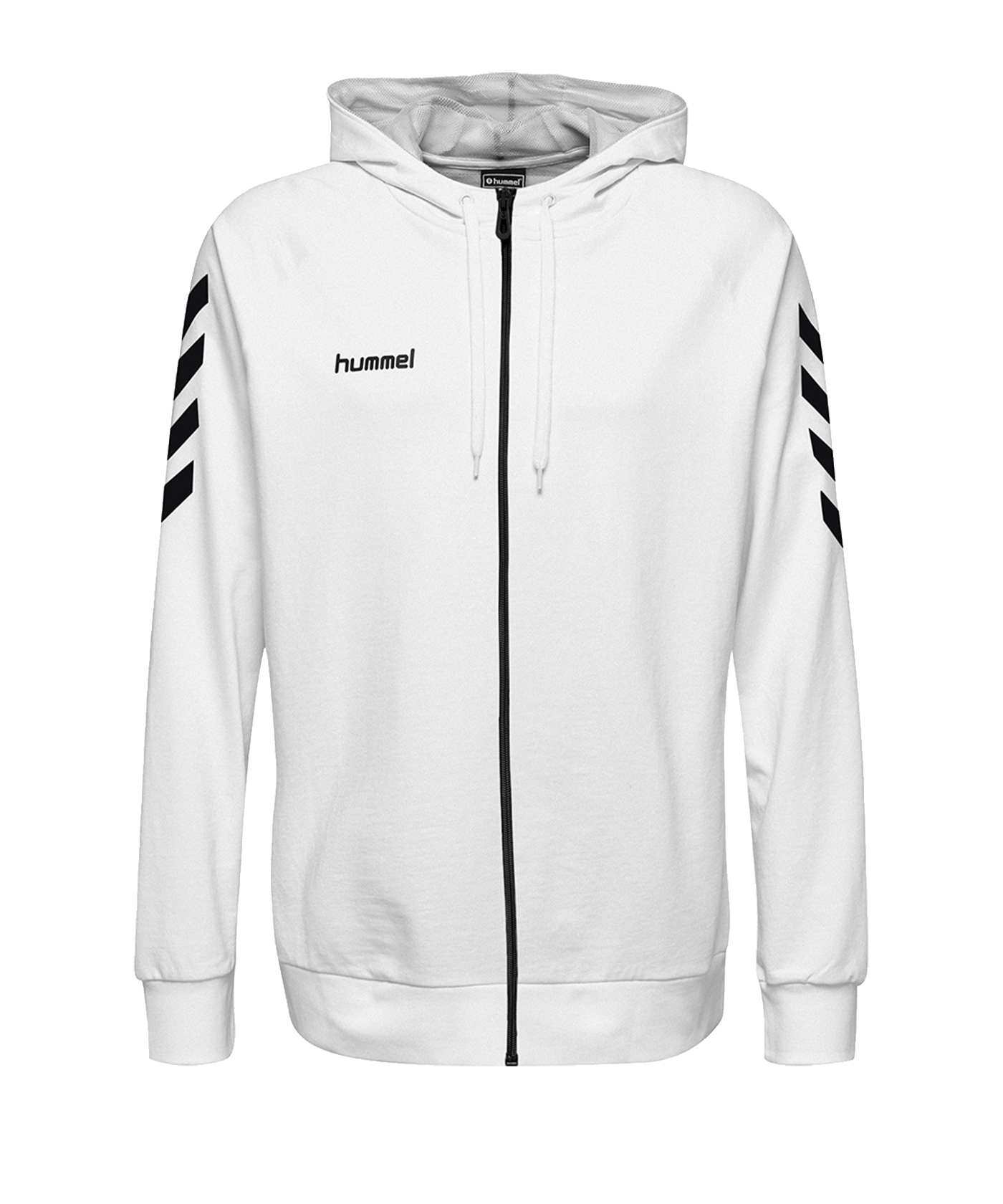 Hummel Cotton Kapuzenjacke Kids Weiss F9001 - weiss