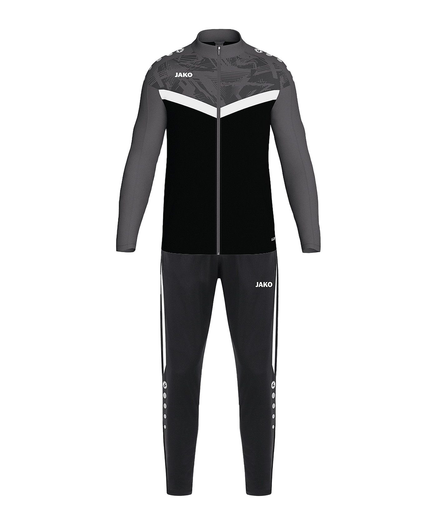 JAKO Trainingsanzug Schwarz F801 - schwarz
