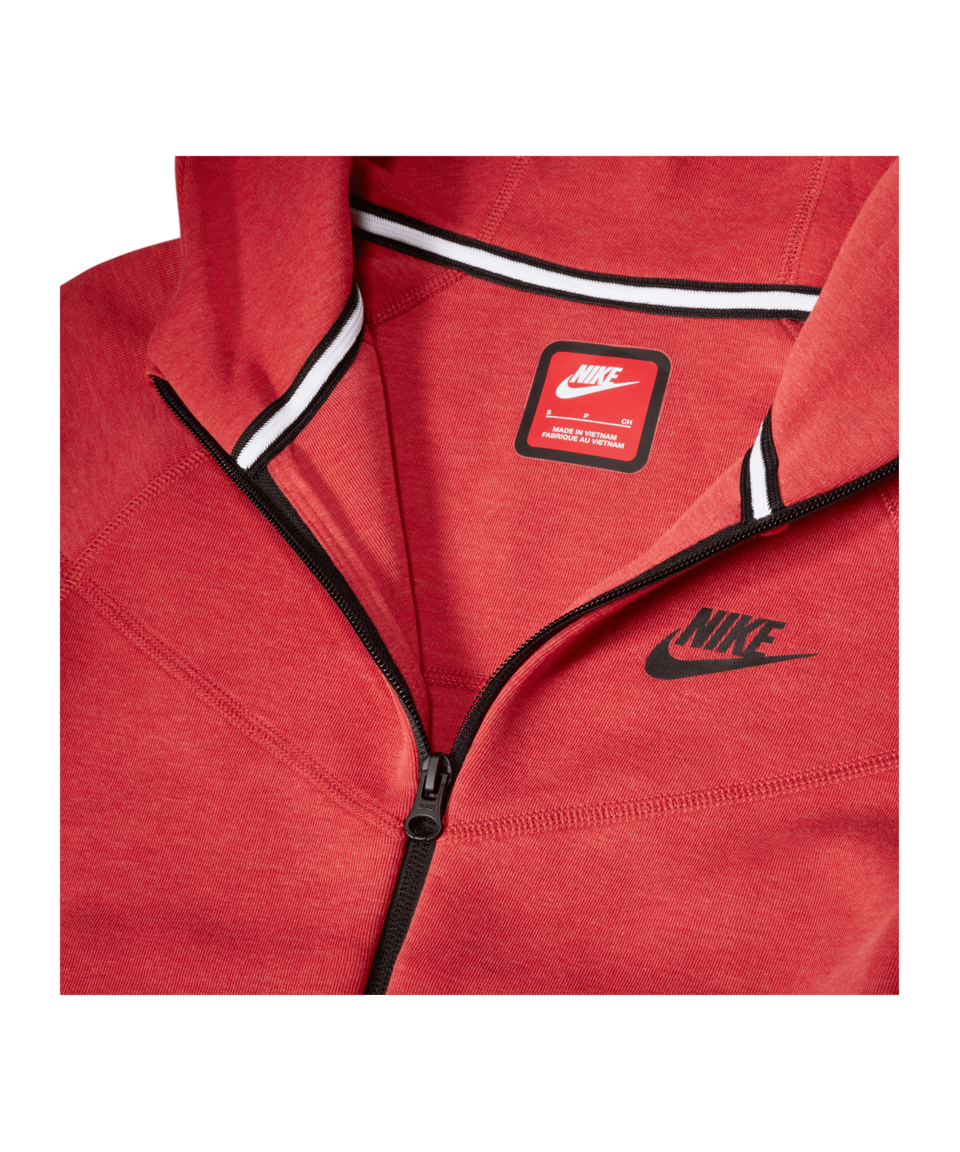 Nike Tech Fleece Jacke Kids Rot Schwarz F672 - rot