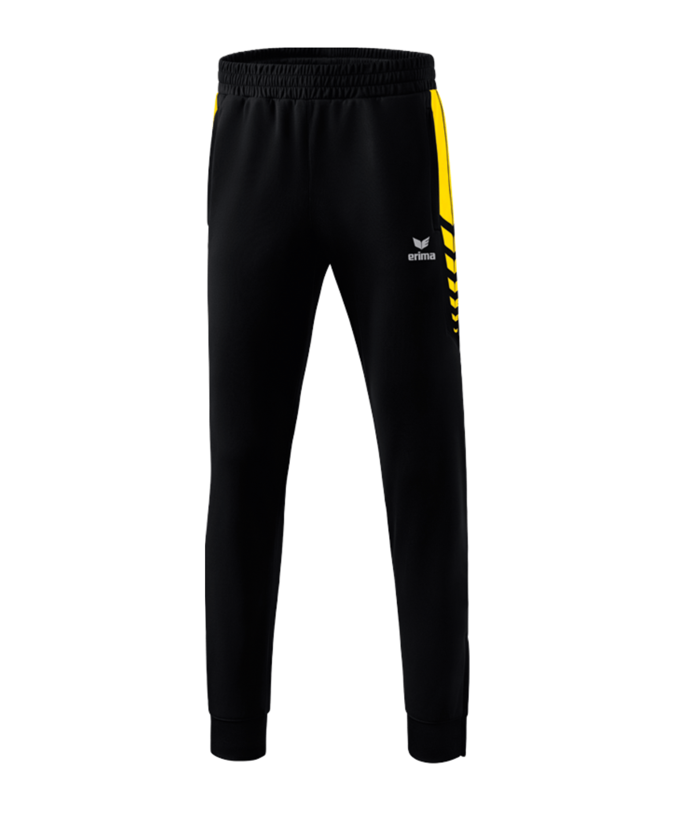 Erima SIX WINGS Trainingshose Schwarz Gelb - schwarz