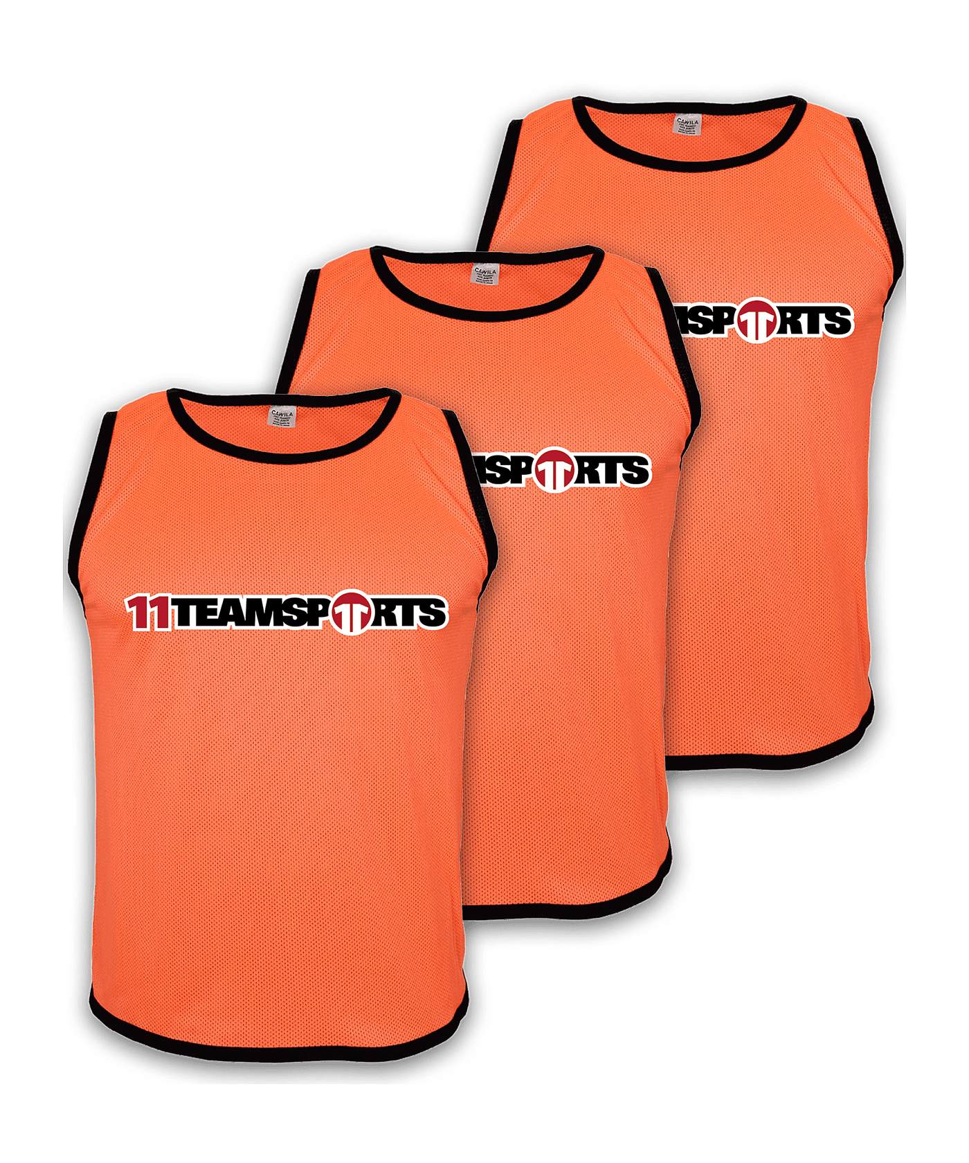 Cawila Leibchen 11teamsports 3er Set Orange - orange