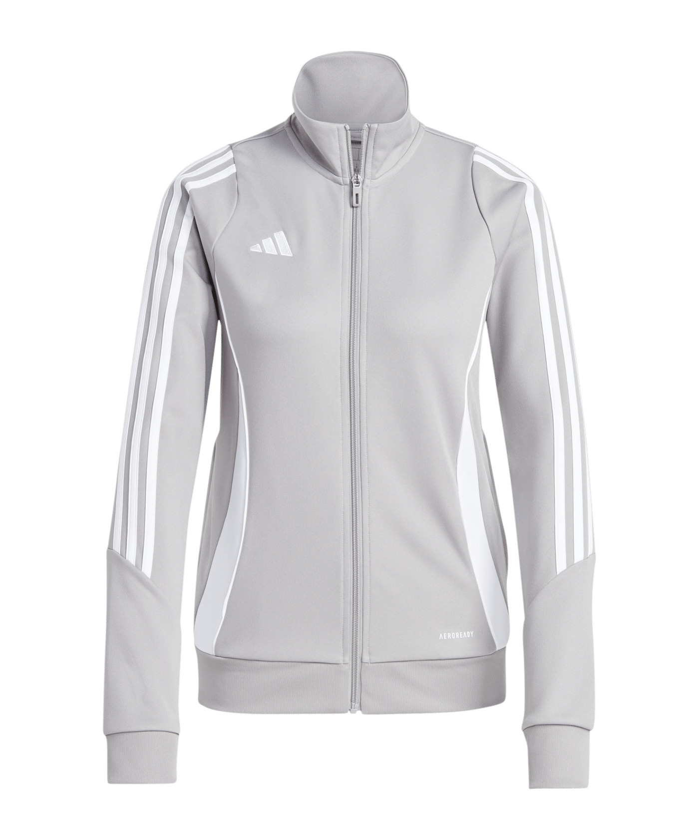 adidas Tiro 24 Trainingsjacke Damen Grau Weiss - grau