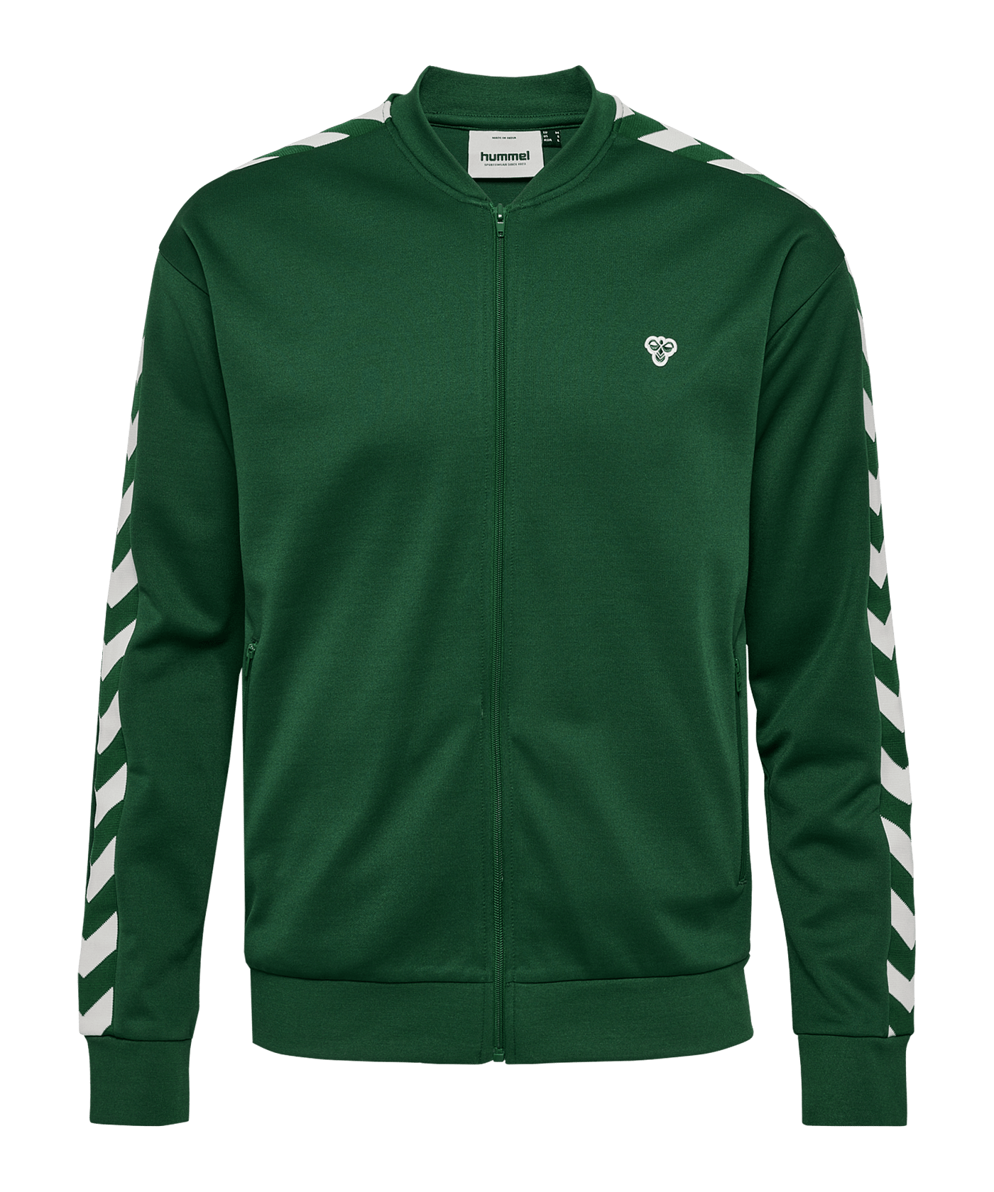 Hummel Archive Regular Poly Zip Jacke Grün F6170 - gruen
