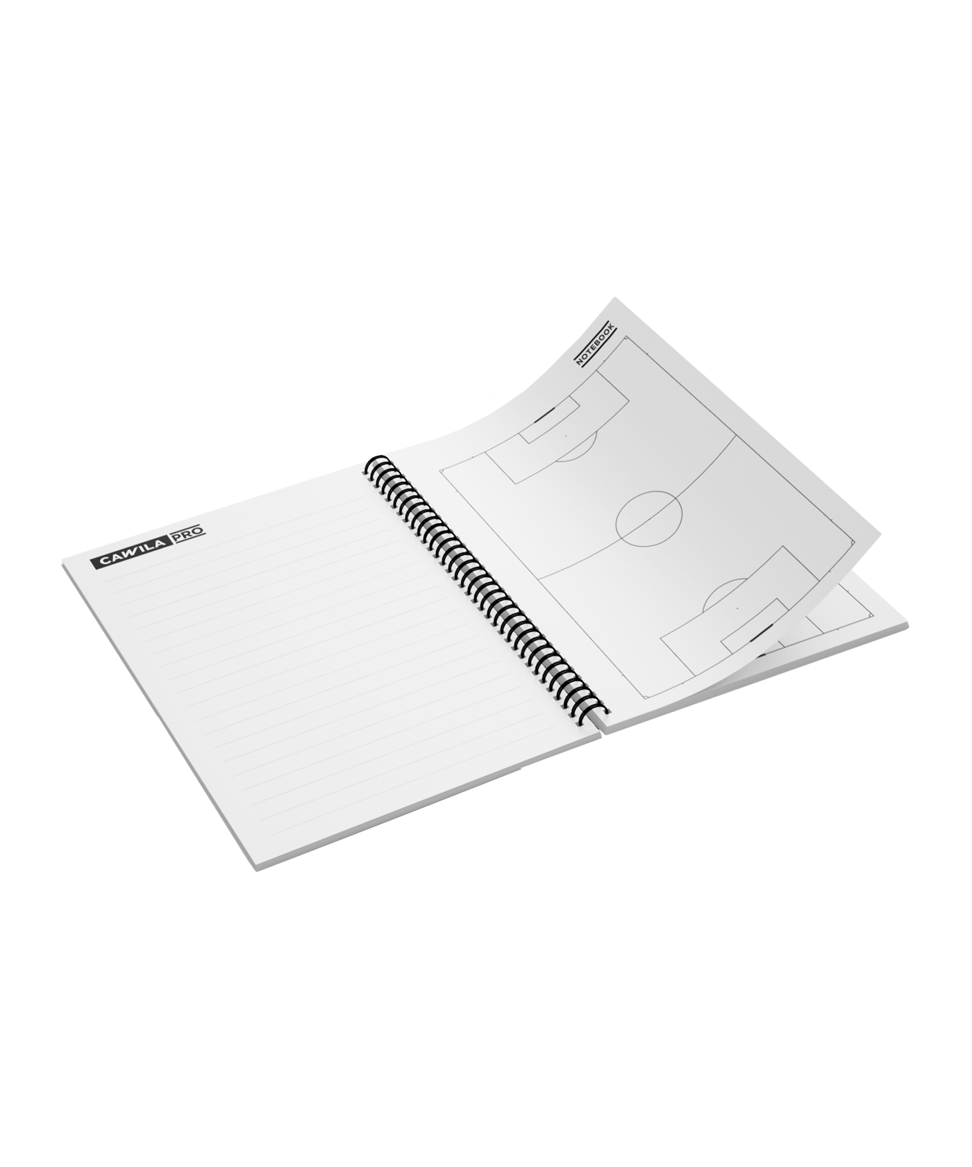 Cawila PRO 100 Blatt A6 Notebook Lehrblock Weiss - weiss