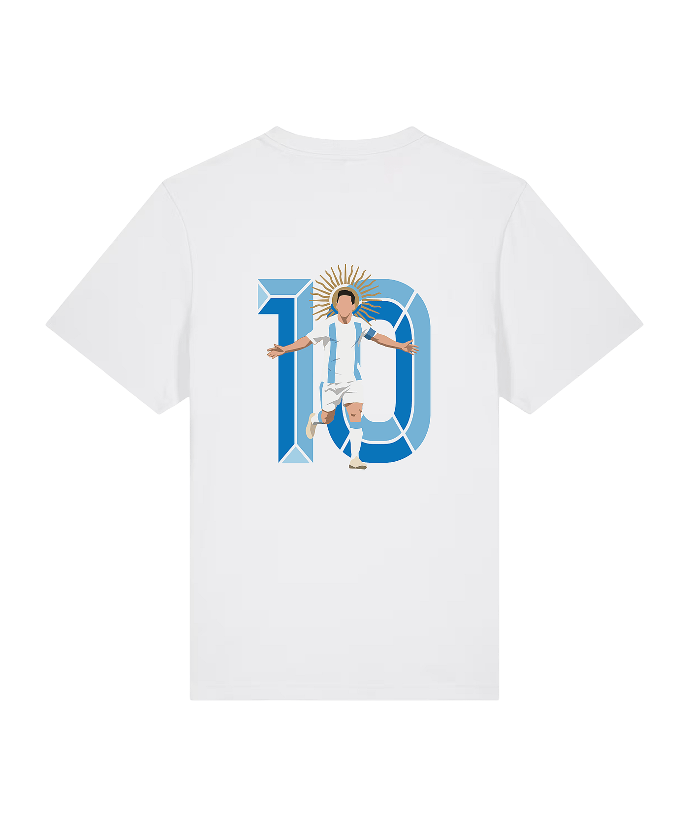 11teamsports Argentinien "GOAT" T-Shirt WM 2026 Weiß - weiss