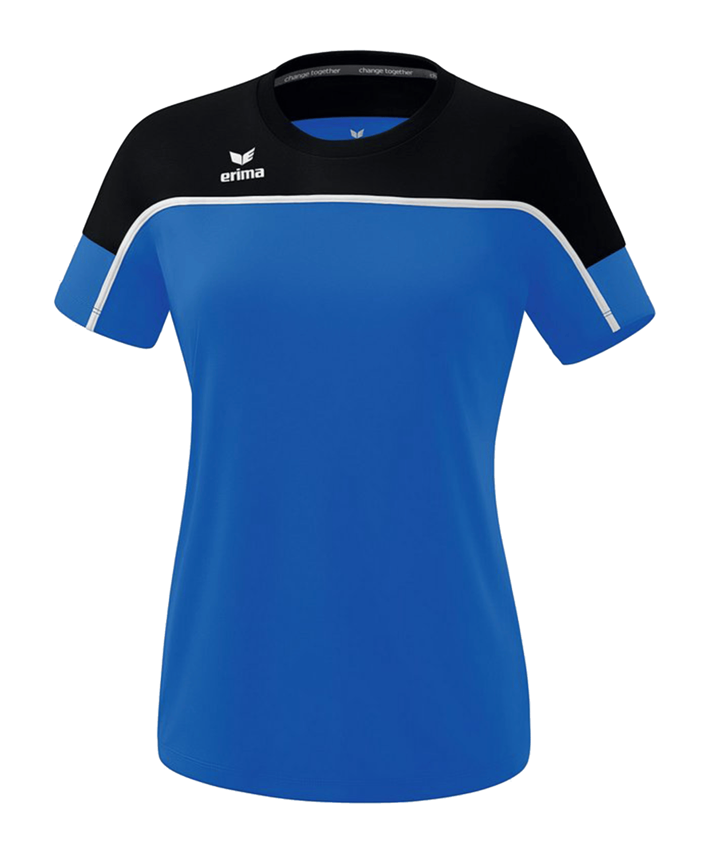 Erima Change by T-Shirt Damen Blau Schwarz - blau