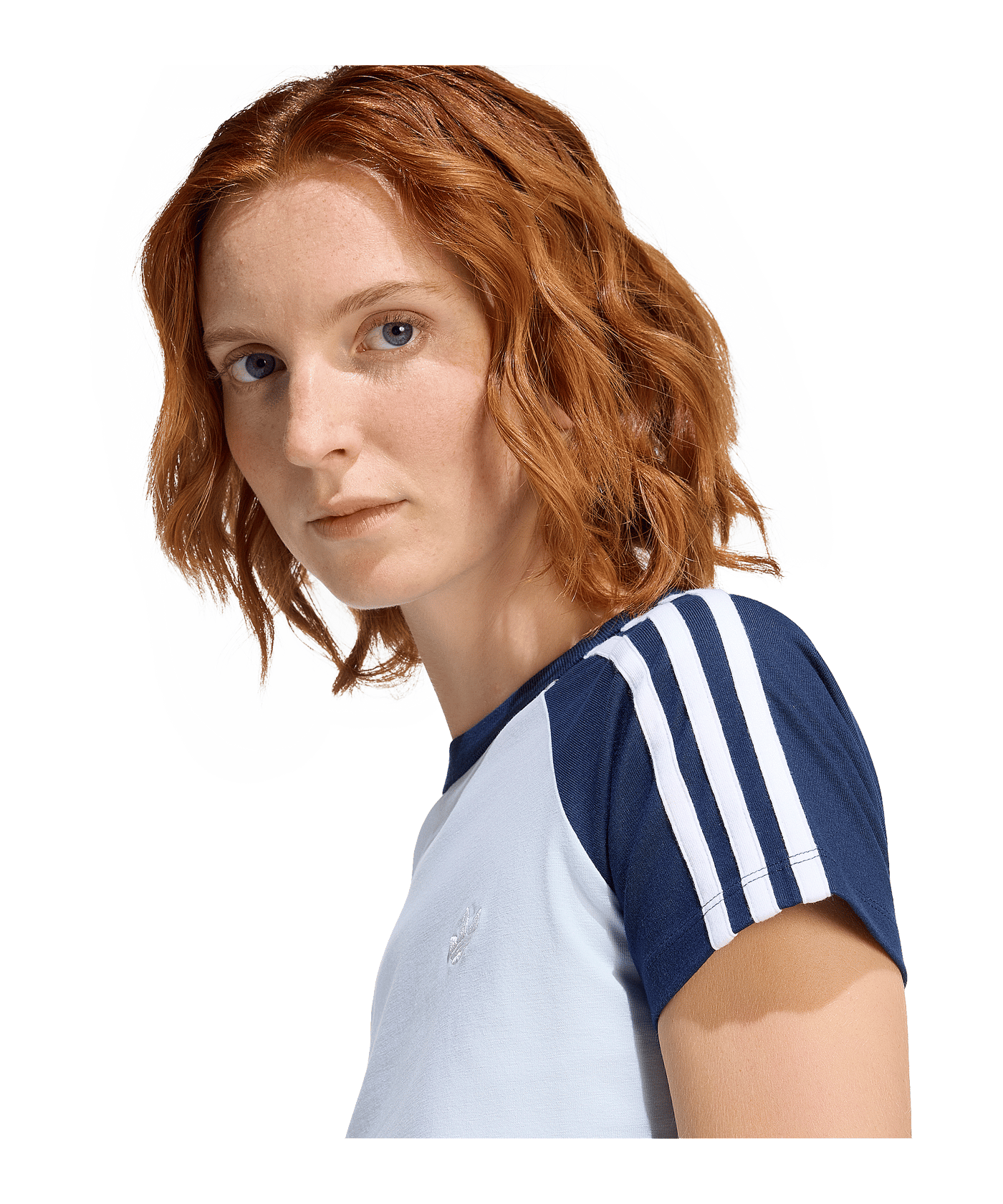 adidas Originals SST T-Shirt Damen Blau - blau