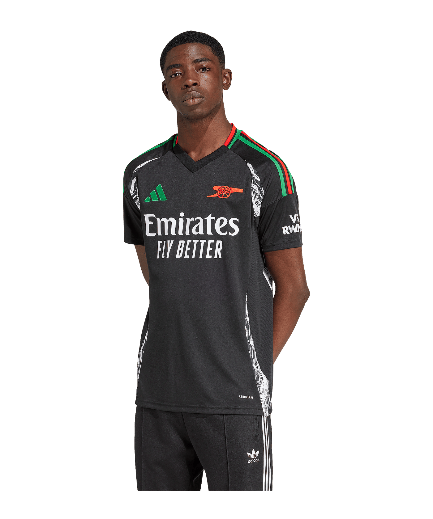 adidas FC Arsenal London Trikot Away 2024/2025 Schwarz - schwarz