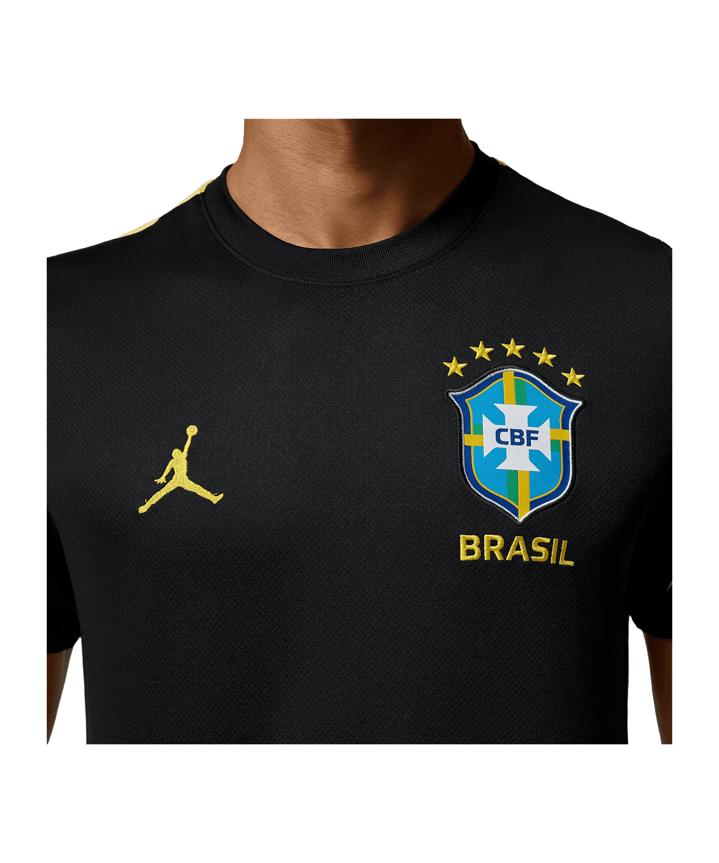 Nike CBF Brasilien Strike Trainingsshirt Schwarz F010 - schwarz