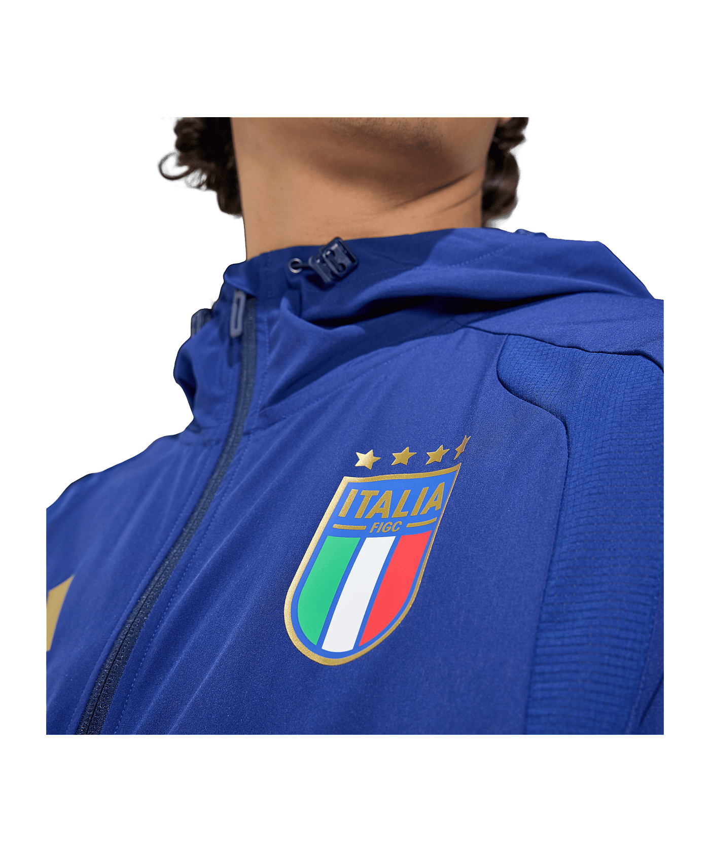 adidas Italien Tiro Travel Windjacke Blau - blau