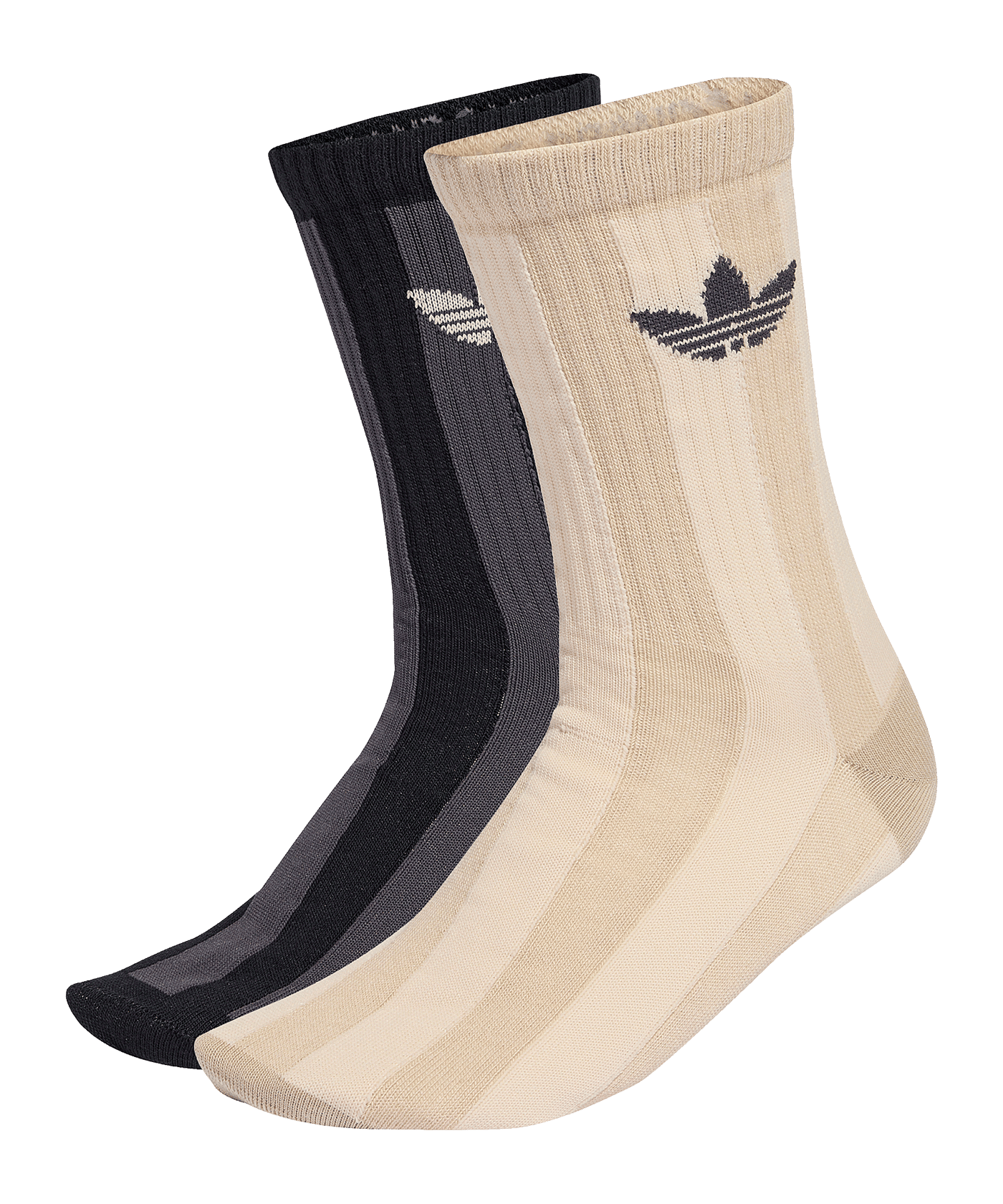 adidas Stripes Crew 2er Pack Socken Weiß - weiss