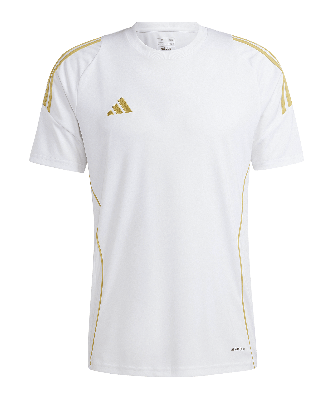 adidas Tiro 24 Trikot Weiss Gold - weiss