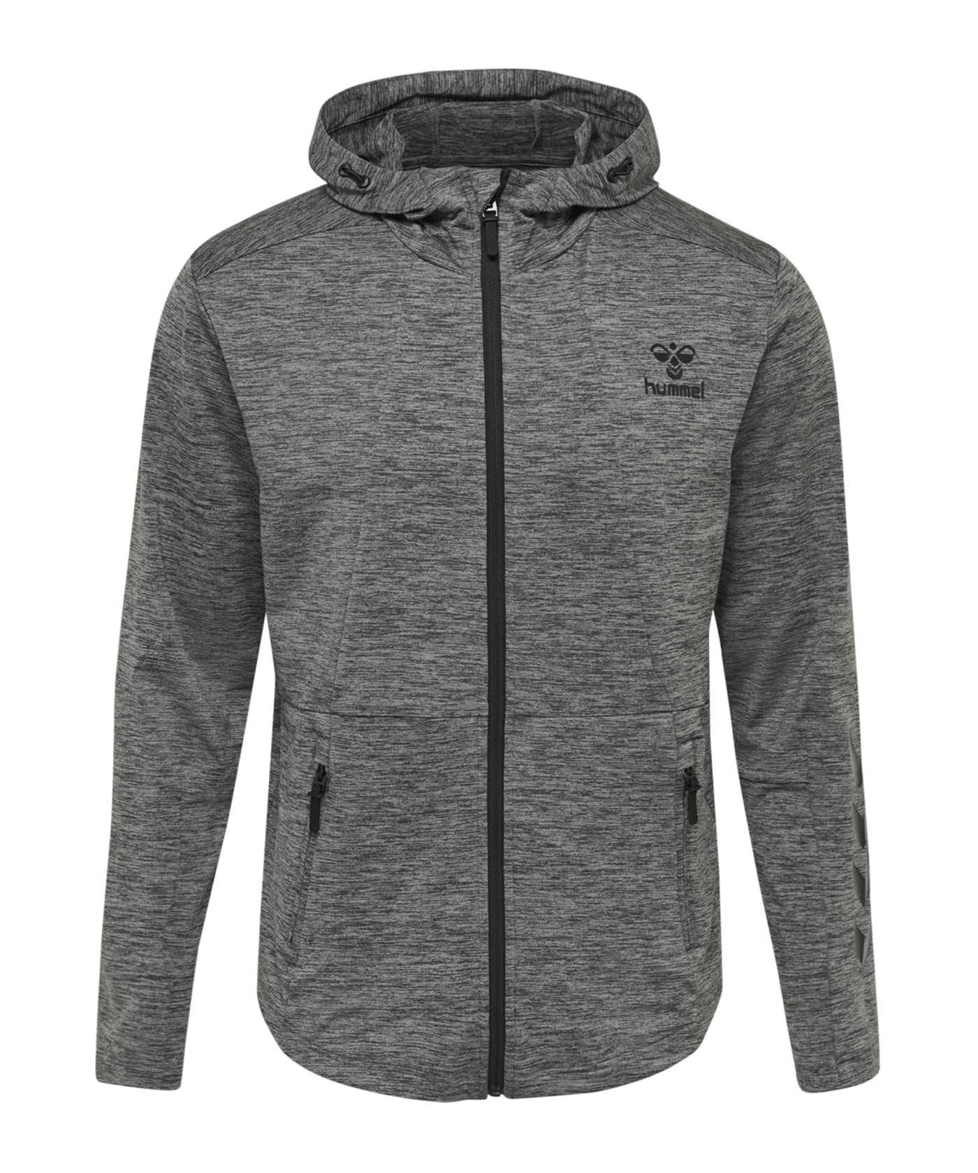Hummel Aston Zip Hoodie Grau F2007 - grau