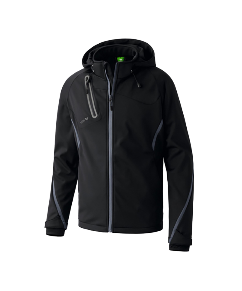 Erima Softshell Jacke Active Wear Function Schwarz - schwarz